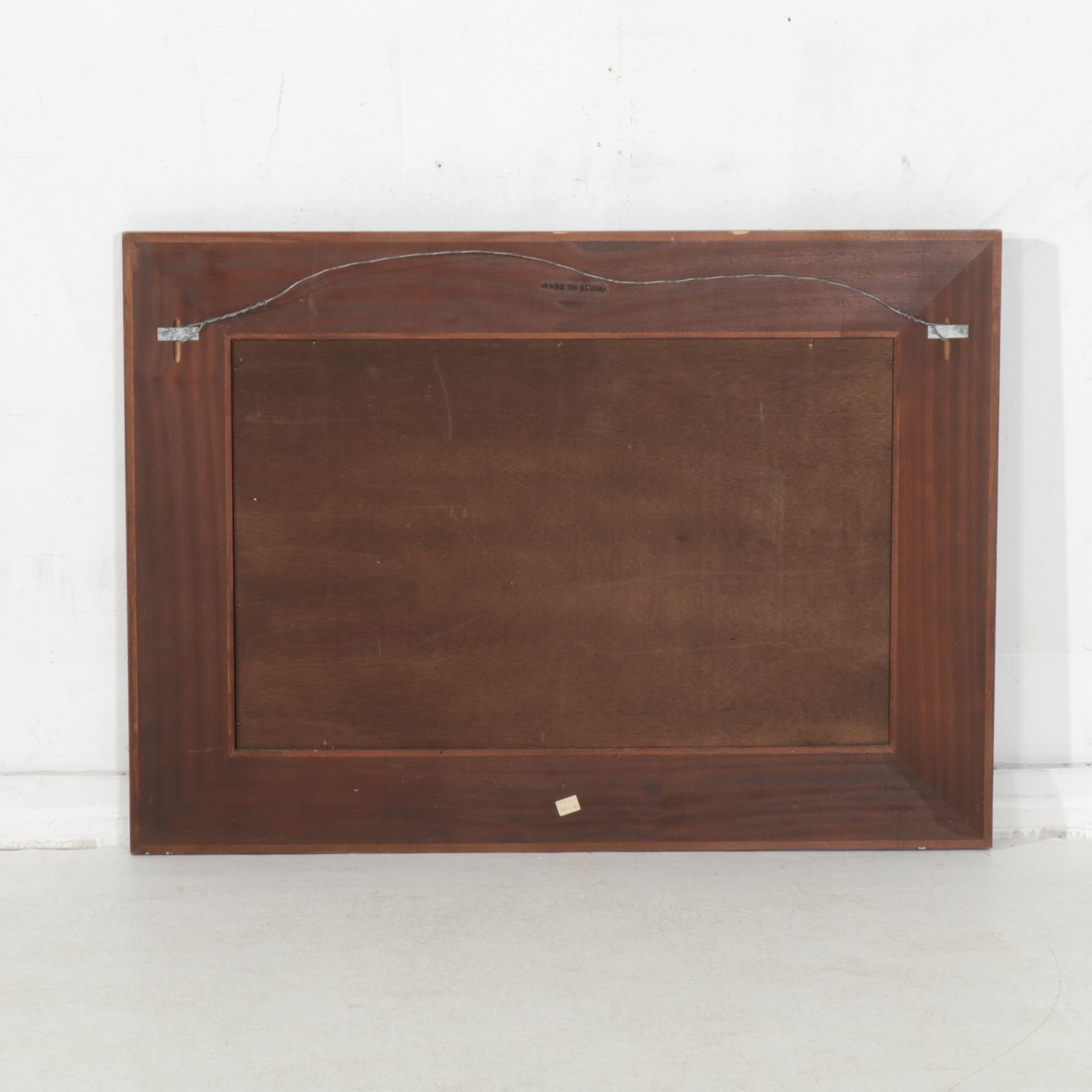 Spanish Louis XVI Style Marble Top Pier Table and Wall Mirror