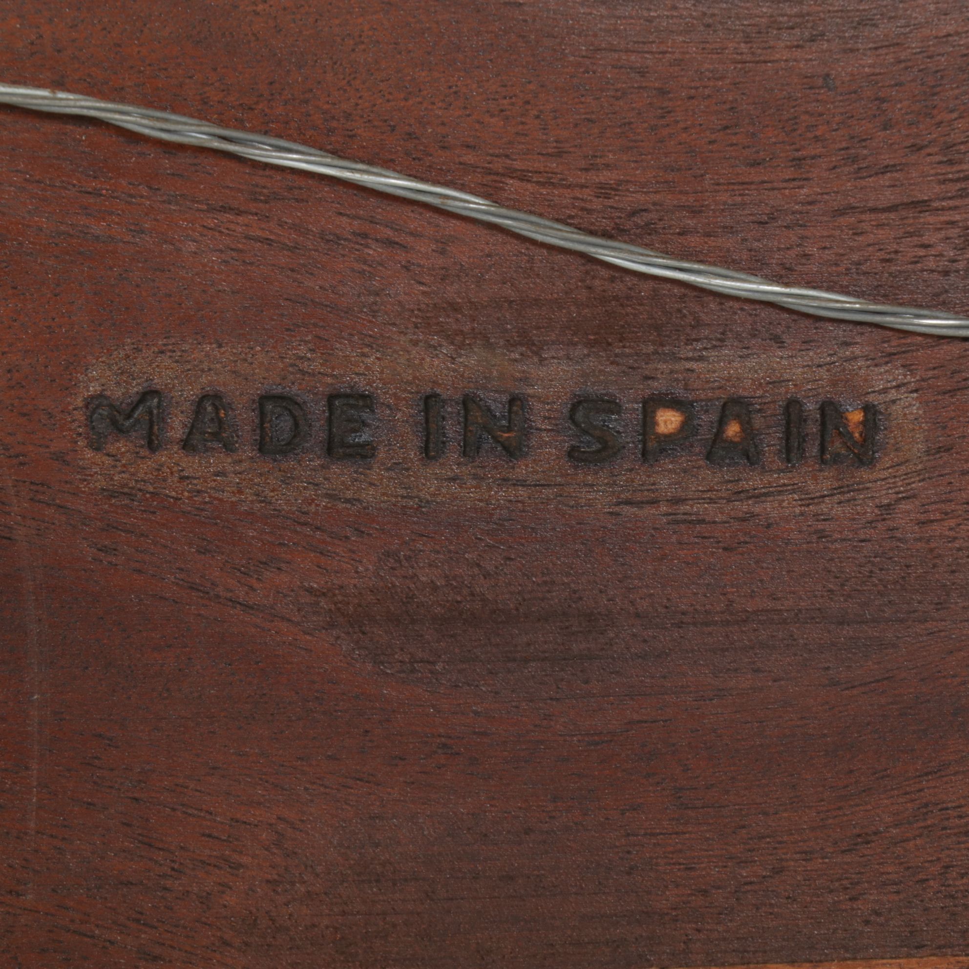 Spanish Louis XVI Style Marble Top Pier Table and Wall Mirror