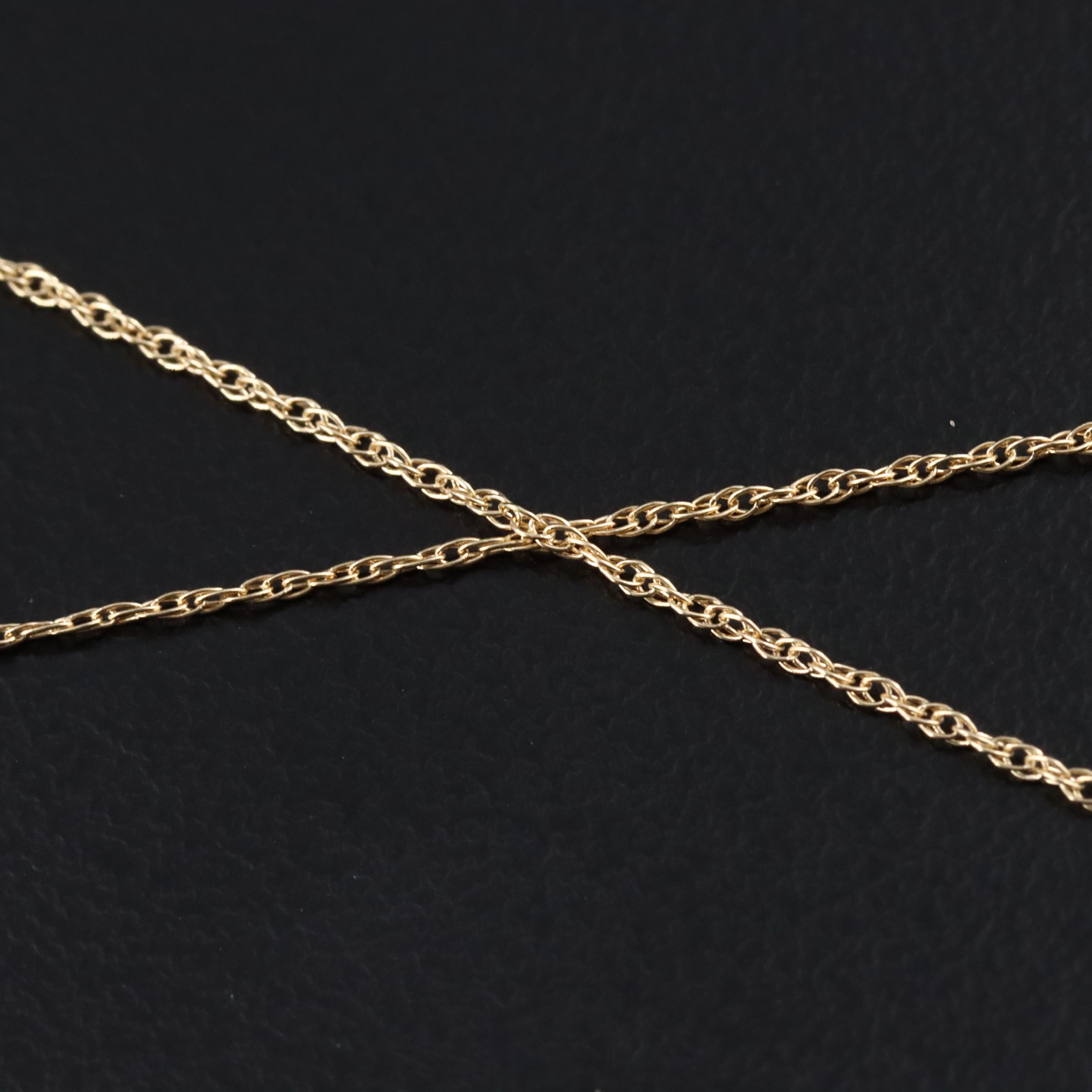 10K 0.24 CTW Diamond Heart Pendant Necklace