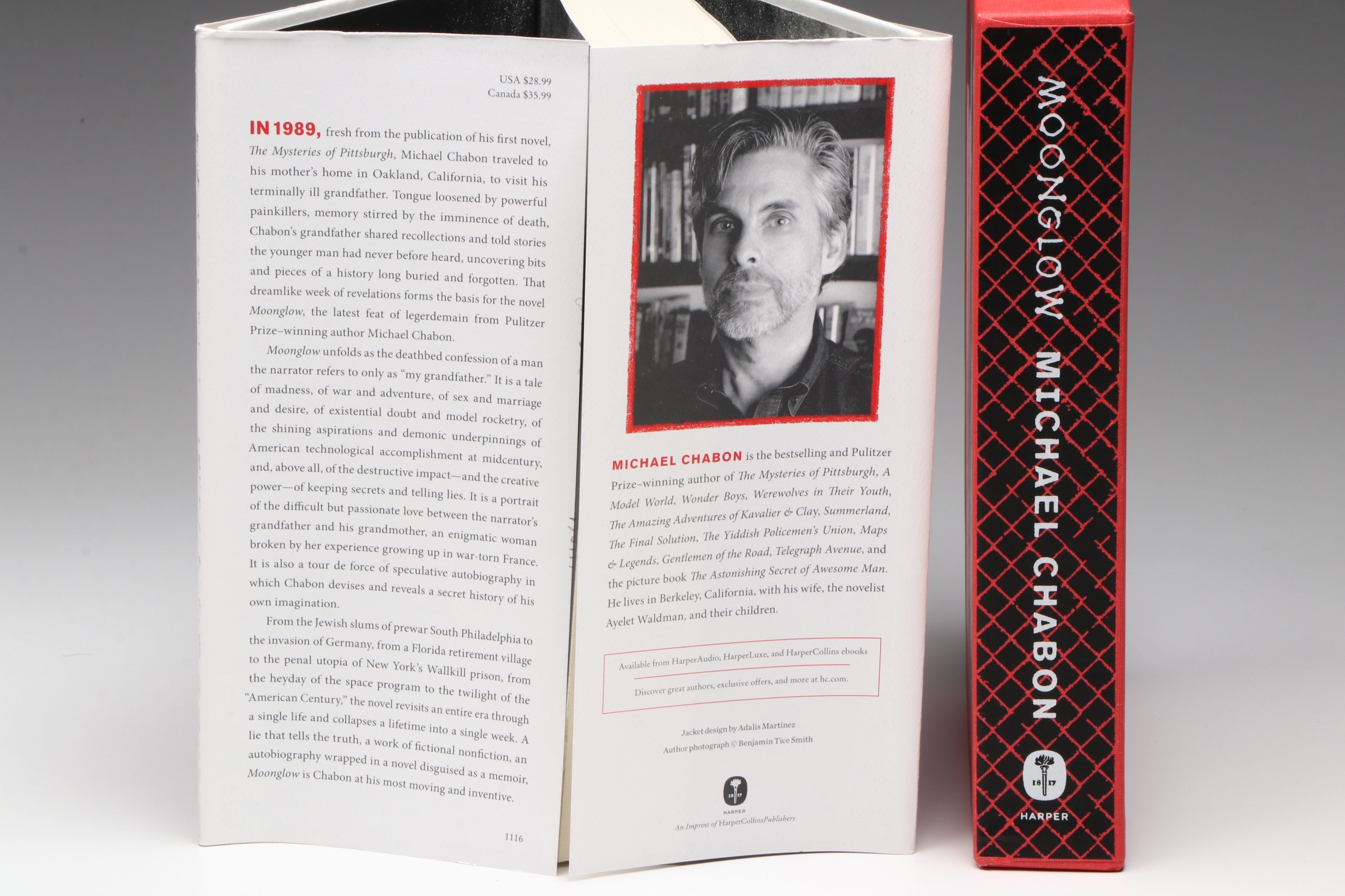 Signed First Printing "Moonglow" by Michael Chabon, 2016