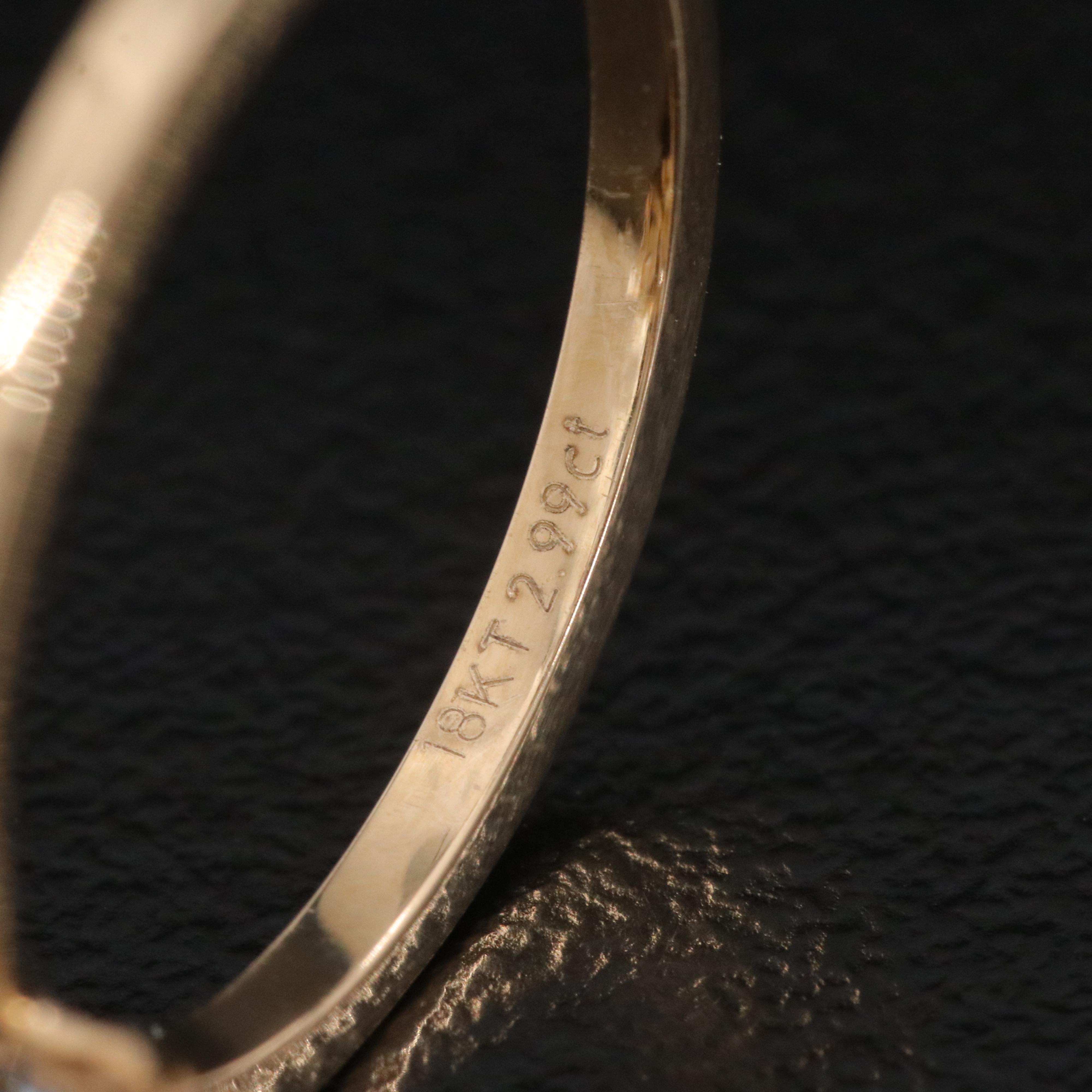 18K 2.99 CT Lab Grown Diamond Solitaire Ring with IGI Report