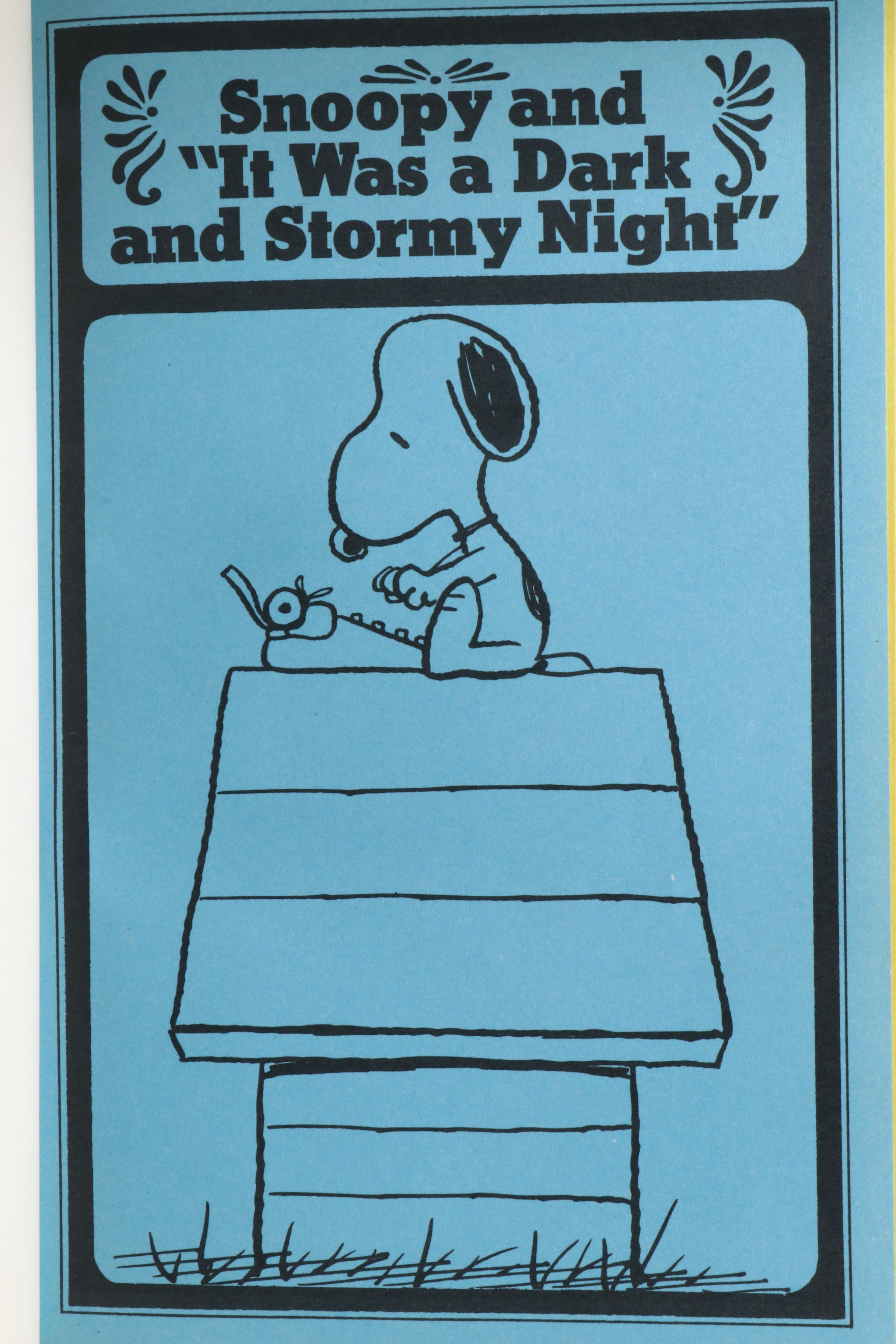 First Edition "Snoopy and It Was a Dark and Stormy Night" by Charles M. Schulz
