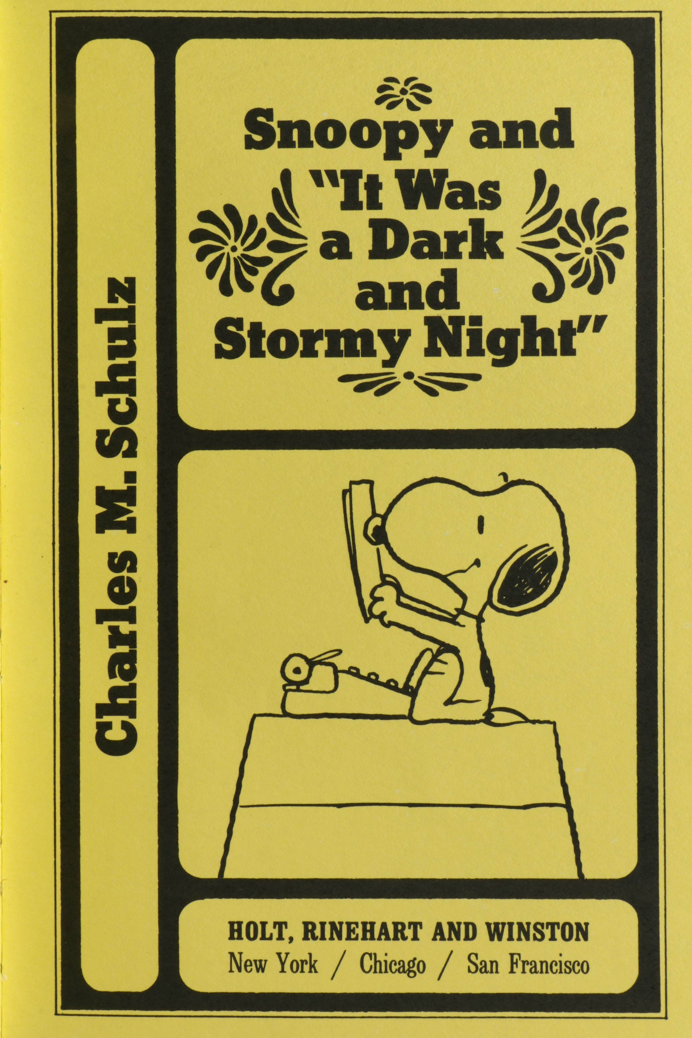 First Edition "Snoopy and It Was a Dark and Stormy Night" by Charles M. Schulz
