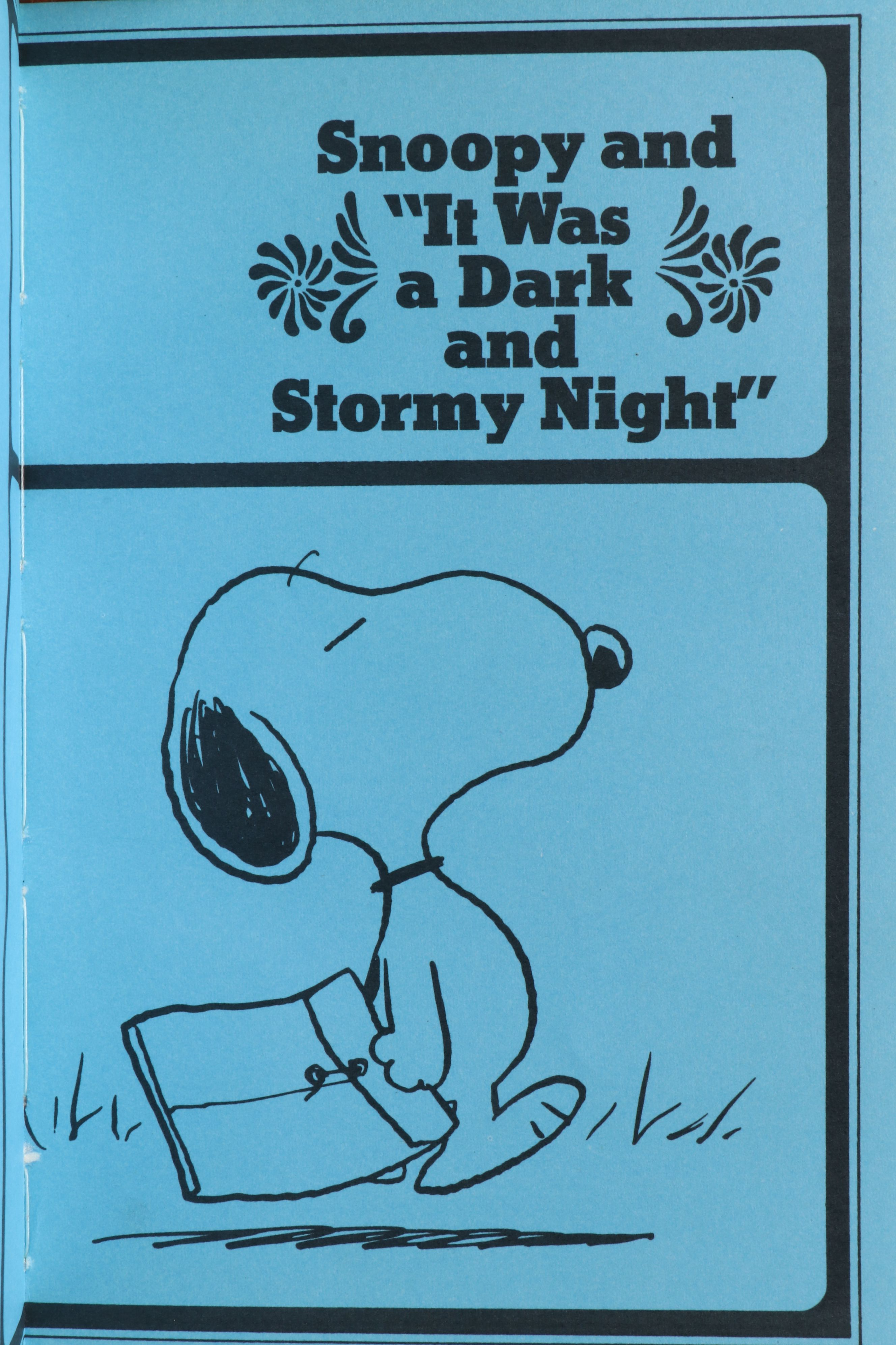 First Edition "Snoopy and It Was a Dark and Stormy Night" by Charles M. Schulz