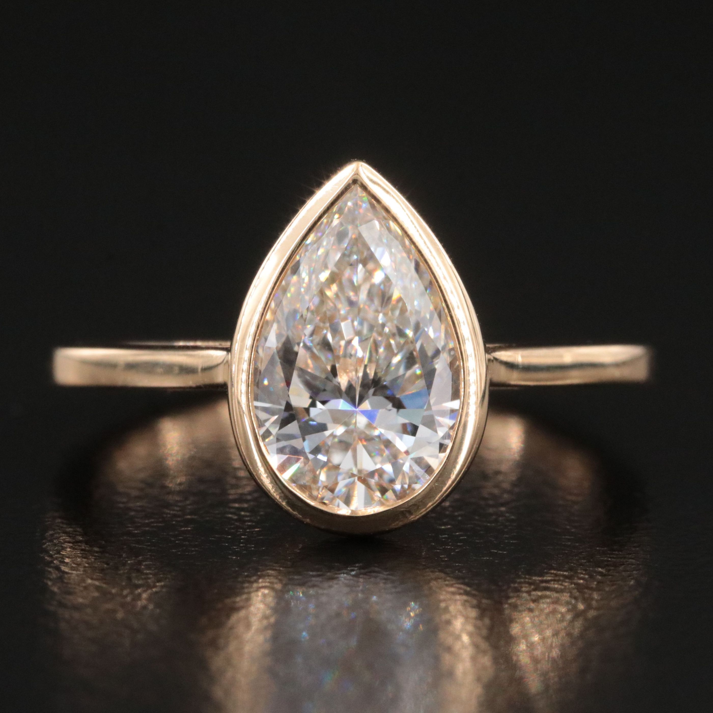 18K 2.00 CT Lab Grown Diamond Solitaire Ring with IGI Report