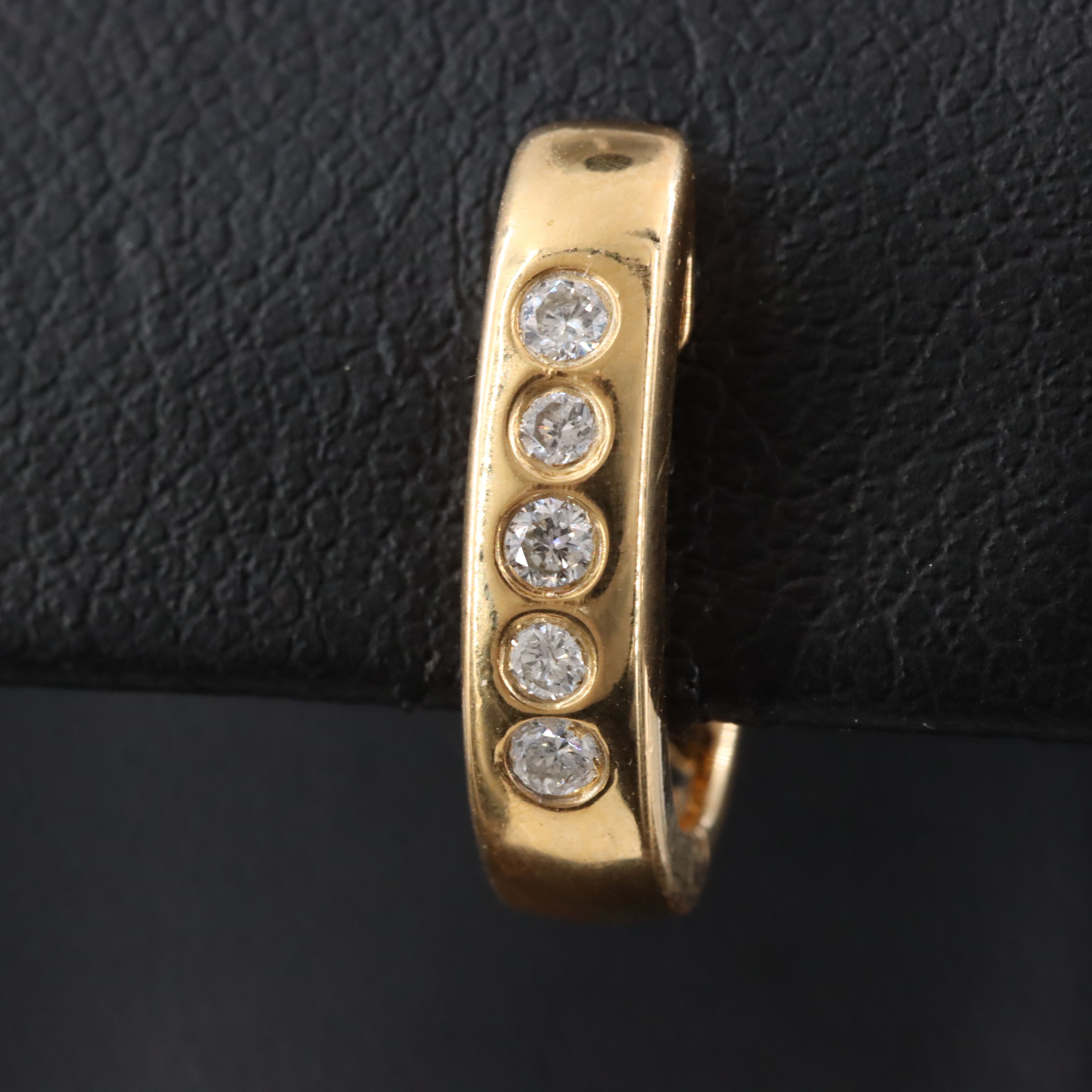 18K 0.18 CTW Diamond Hoop Earrings