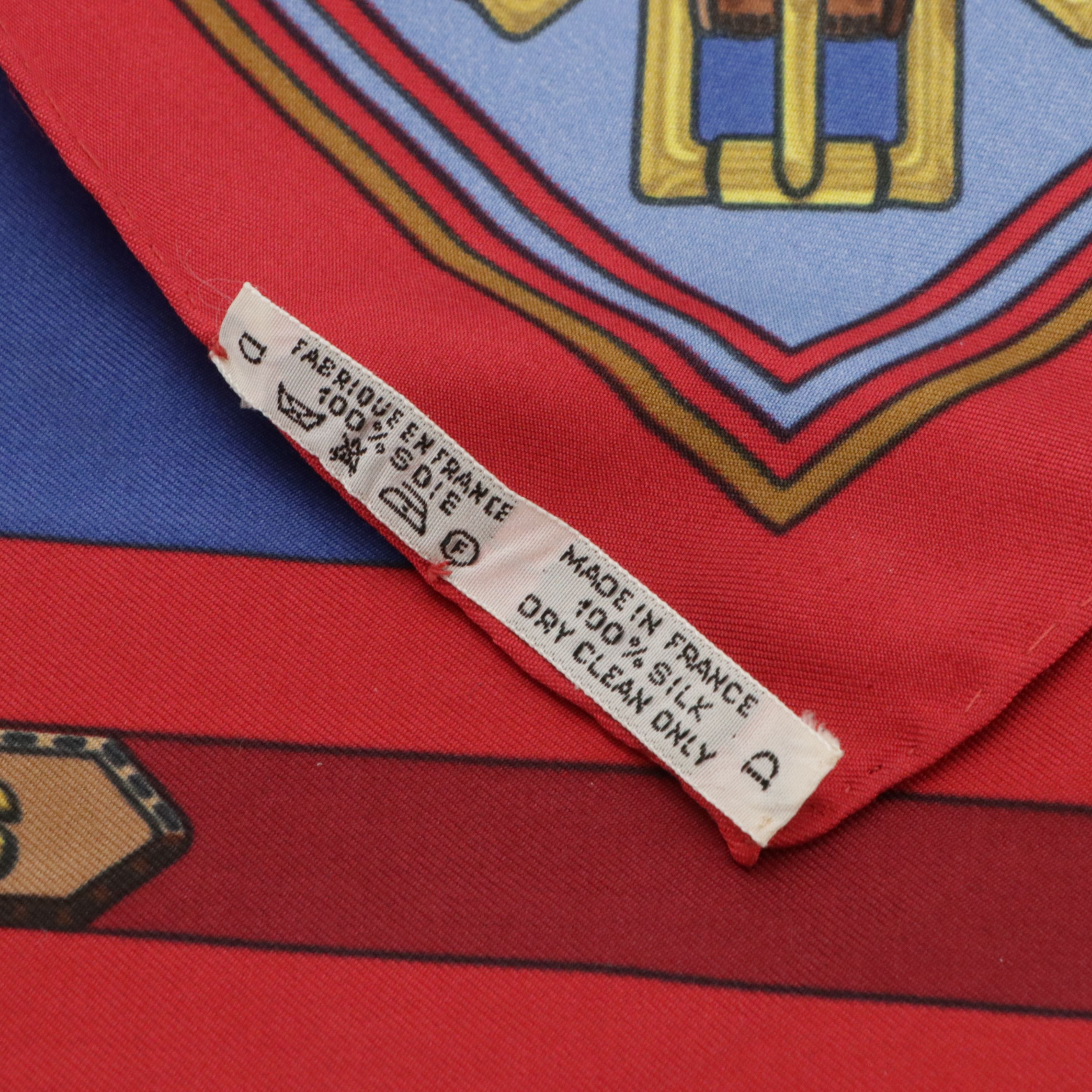 Hermès "Sangles" Scarf 90 in Silk Twill