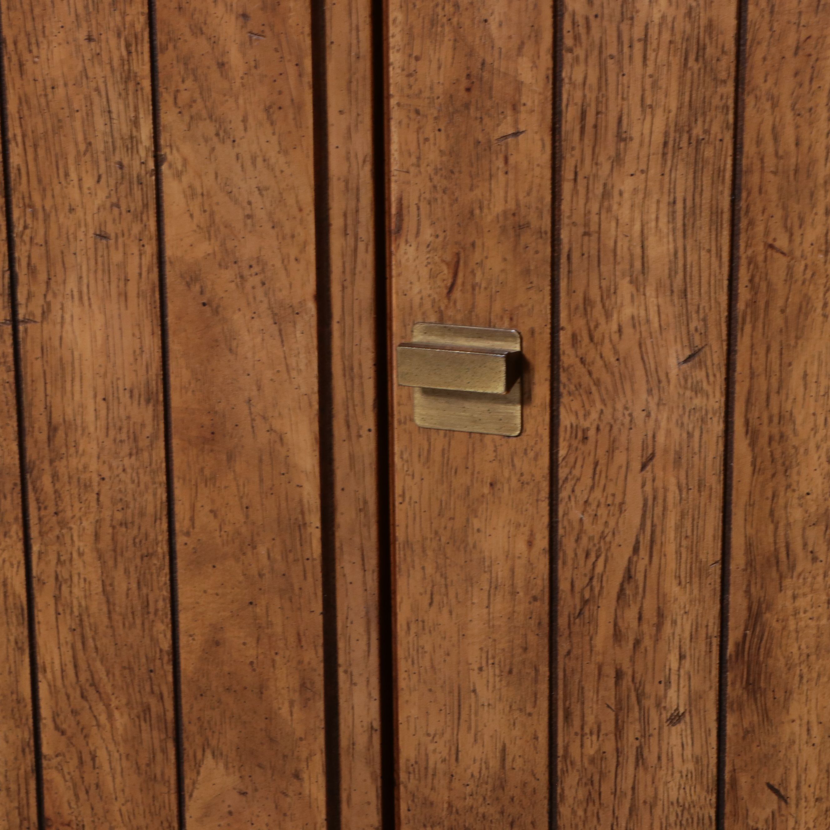 Drexel Woodbriar Collection Pecan and Brass Campaign Style Chest