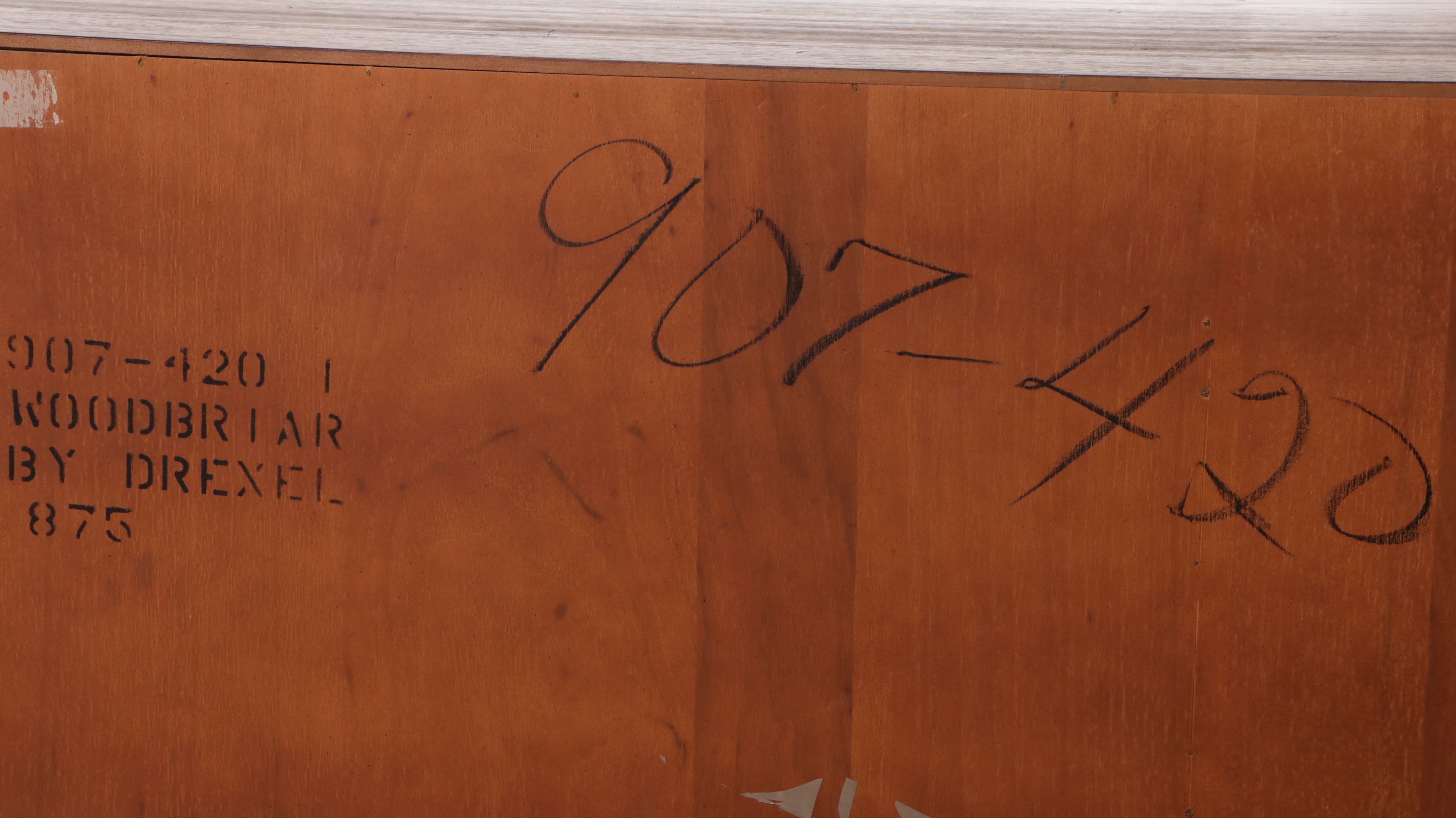 Drexel Woodbriar Collection Pecan and Brass Campaign Style Chest