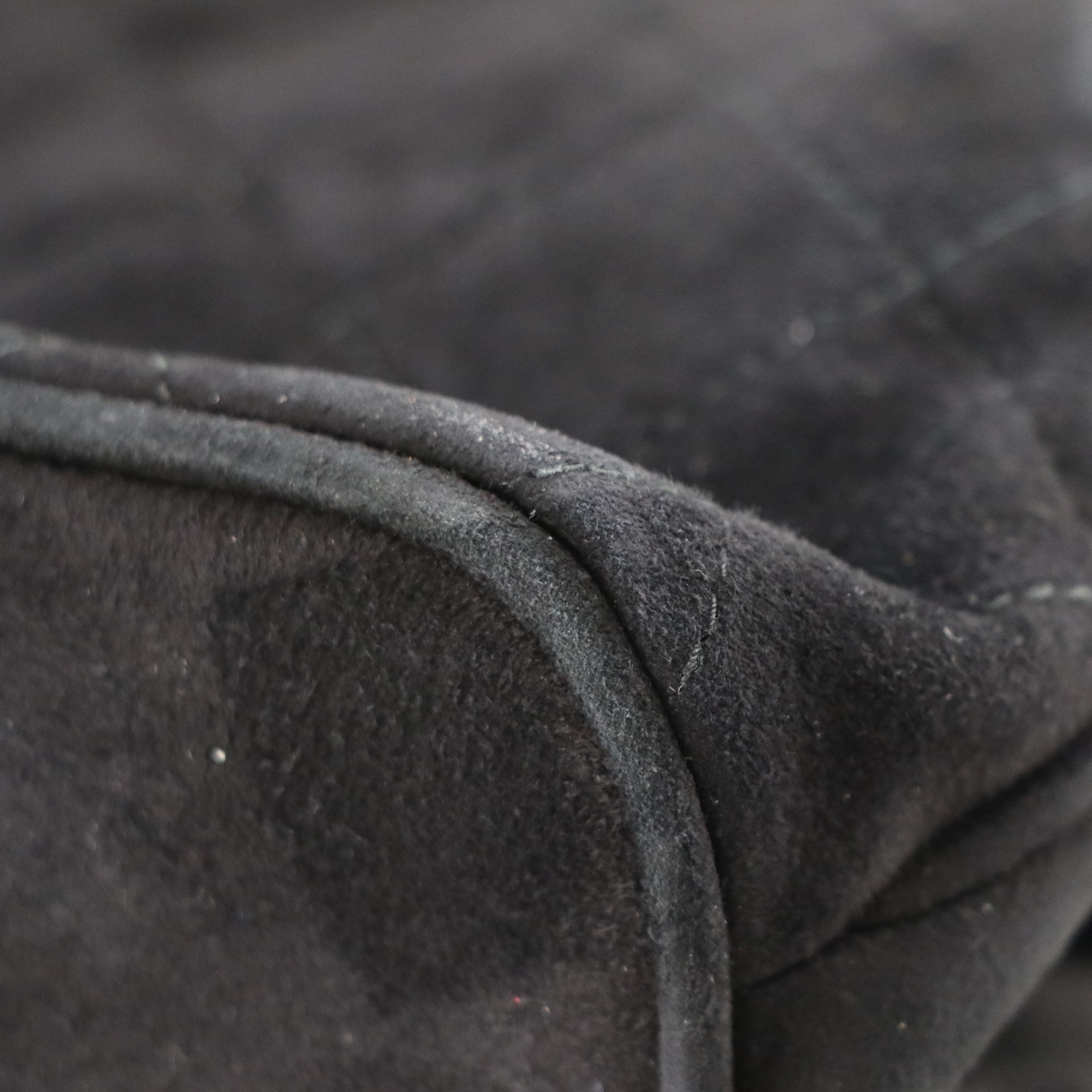 Chanel CC Metal Frame Handbag in Quilted Suede