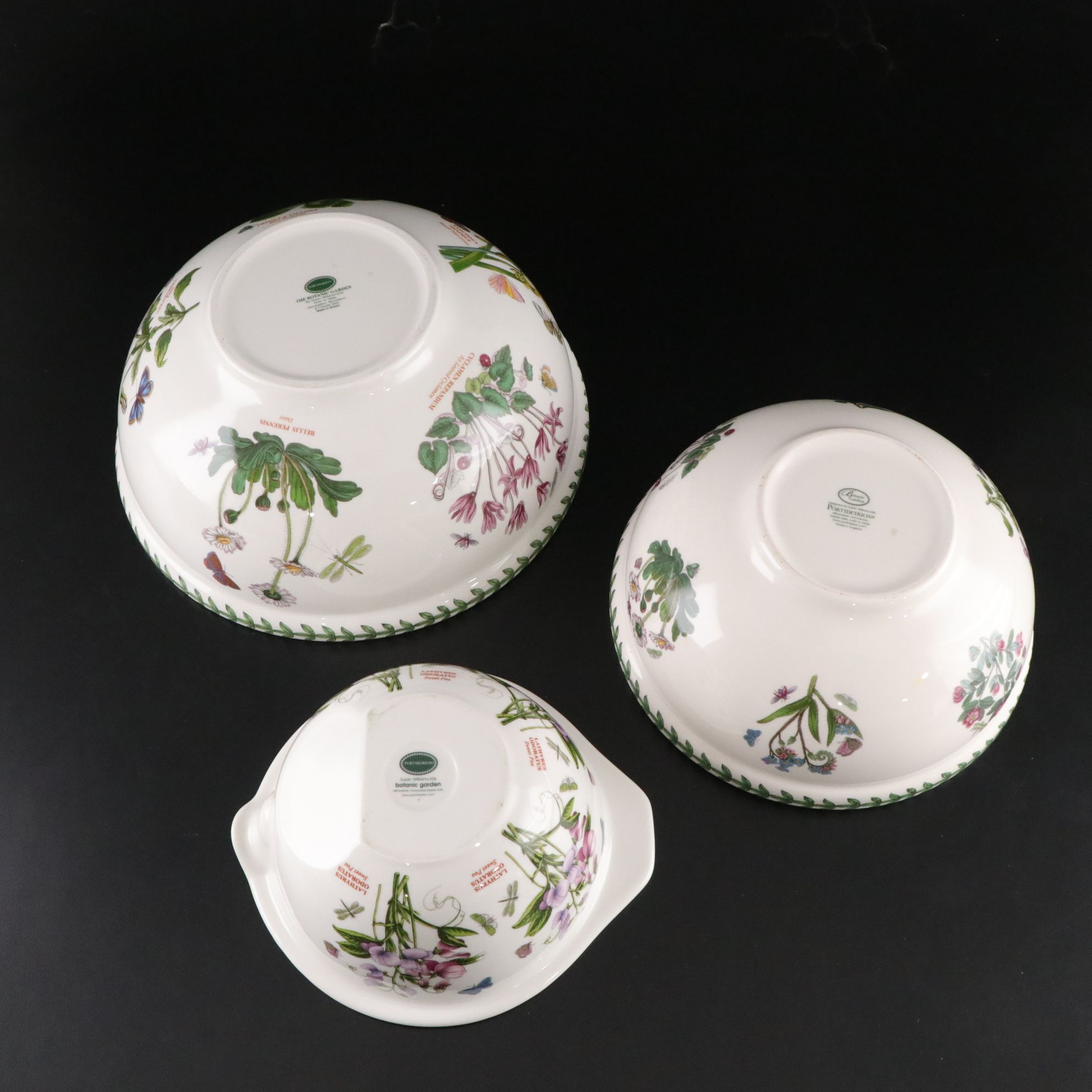 Portmeirion "Botanic Garden" Mixing Bowls and Baking Dishes