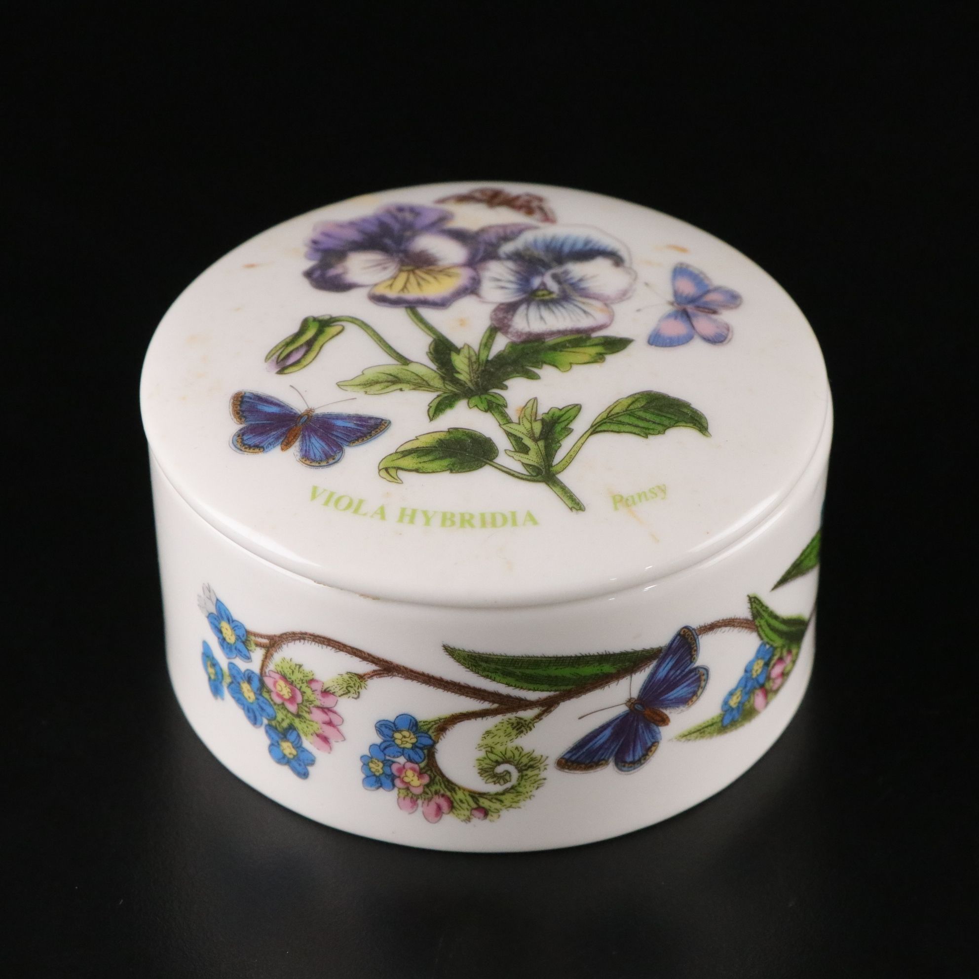 Portmeirion "Botanic Garden" Ceramic Vases and Round Trinket Box