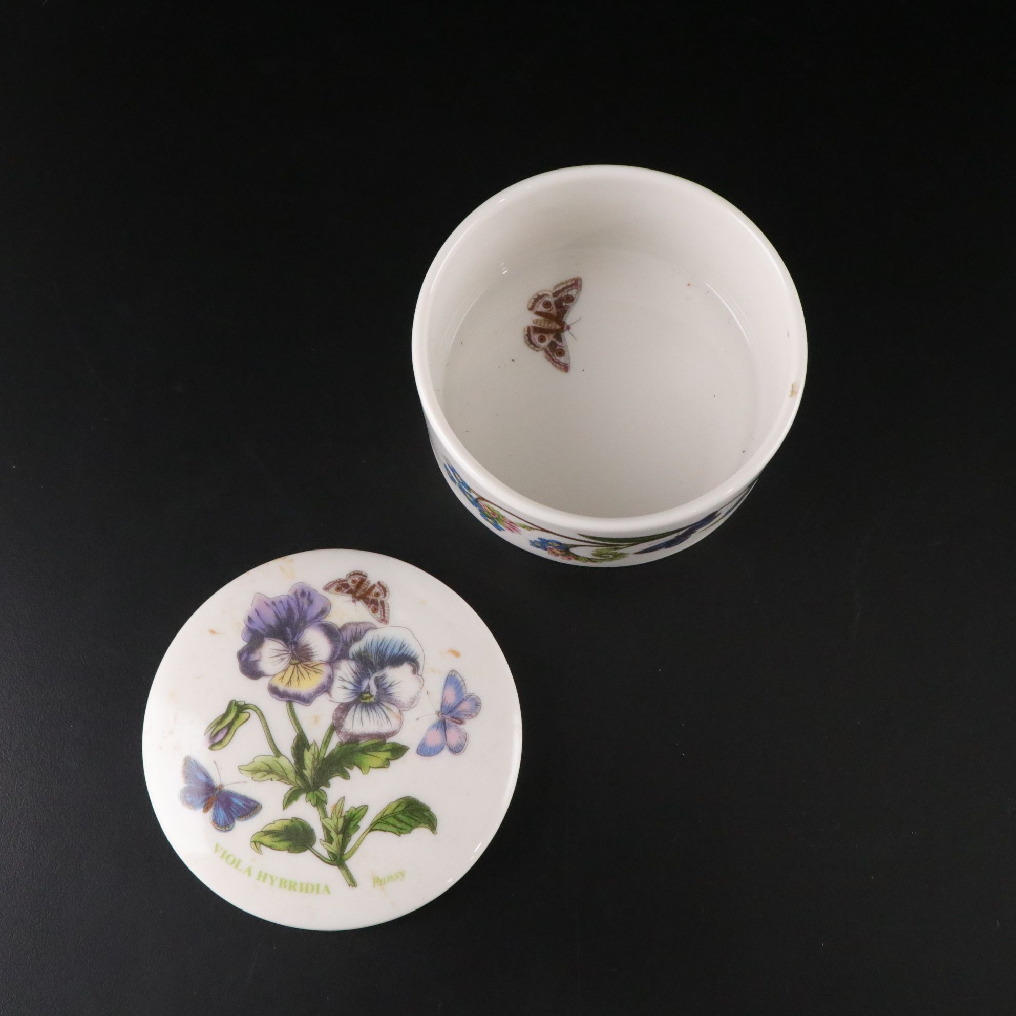 Portmeirion "Botanic Garden" Ceramic Vases and Round Trinket Box