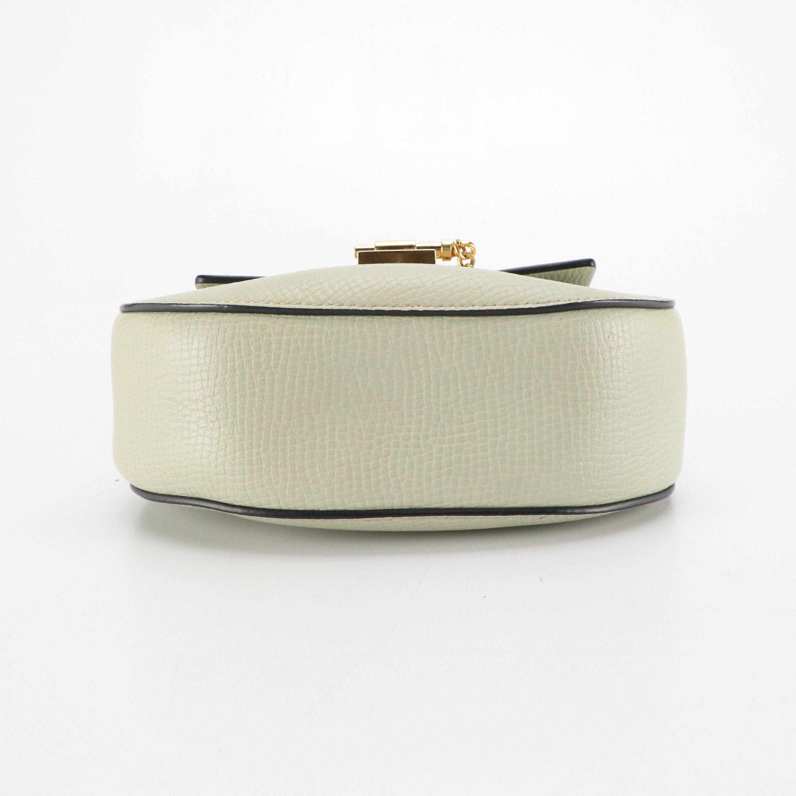 Chloé Small Drew Bag in Bicolor Leather with Chain-Link Strap