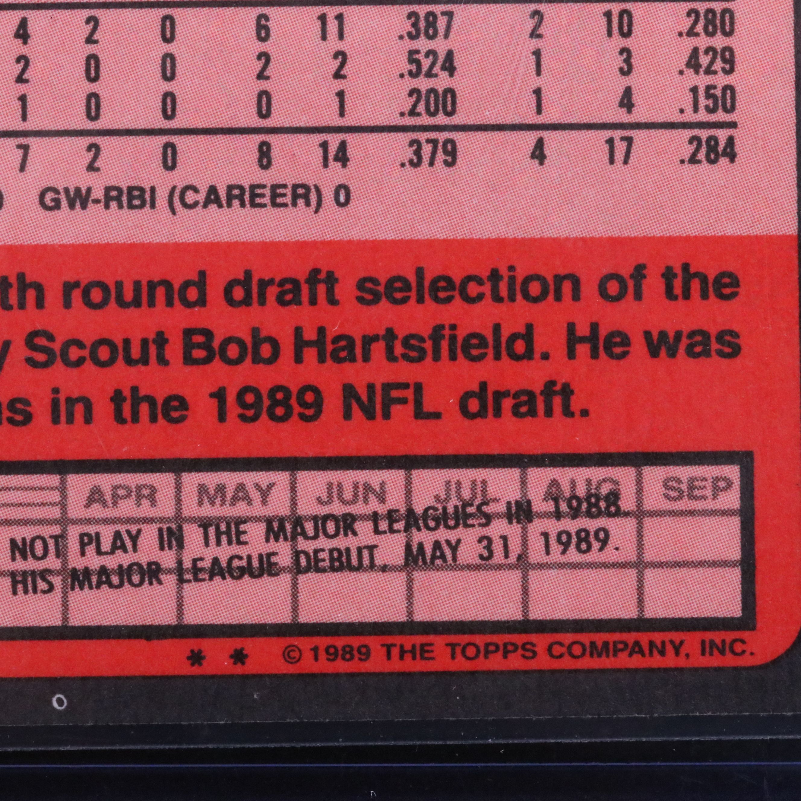 1989 Topps Traded Deion Sanders New York Yankees Rookie Baseball Card