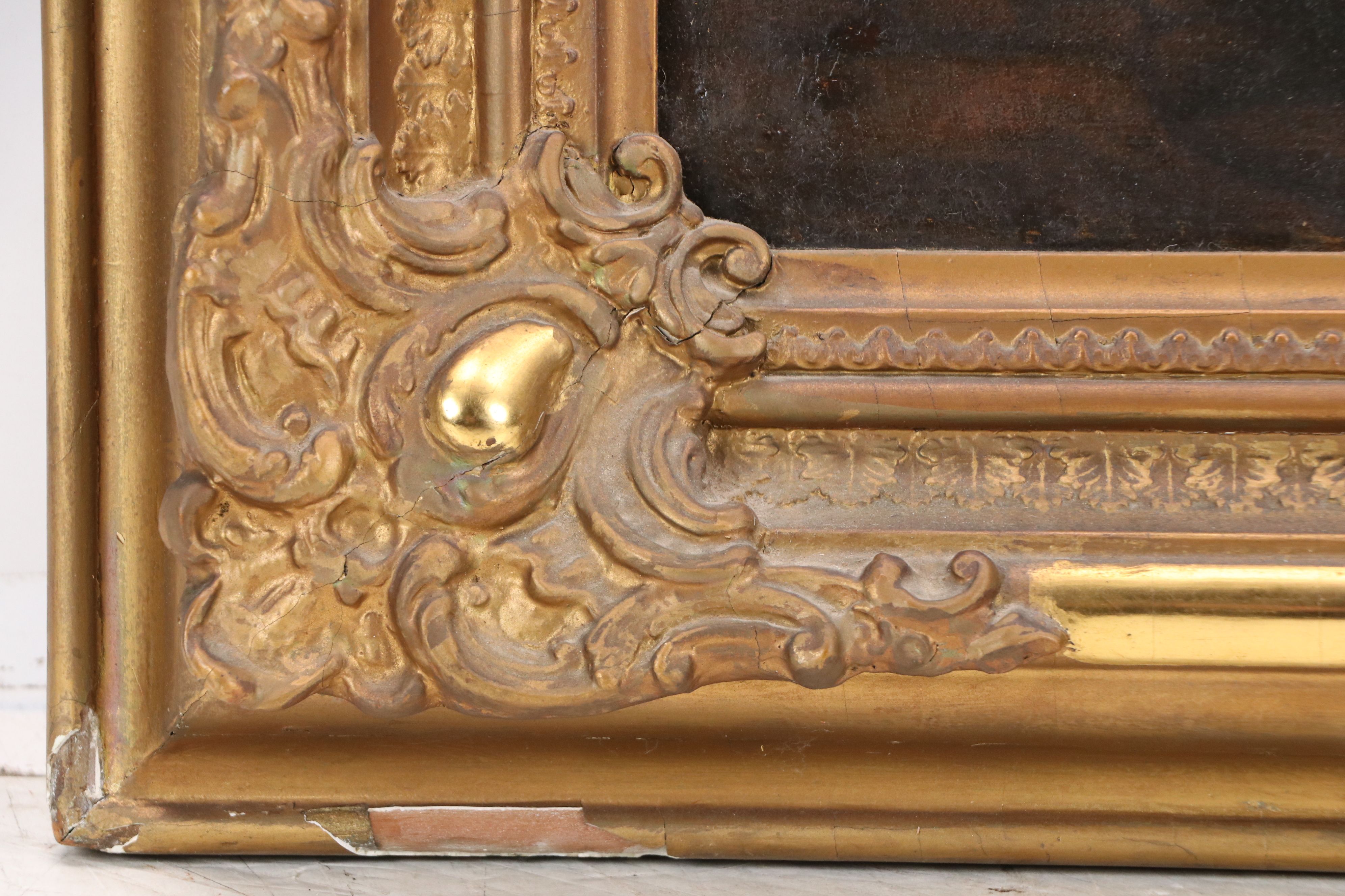 After Paul Delaroche Oil Painting "The Interrogation of Joan of Arc," 19th C.