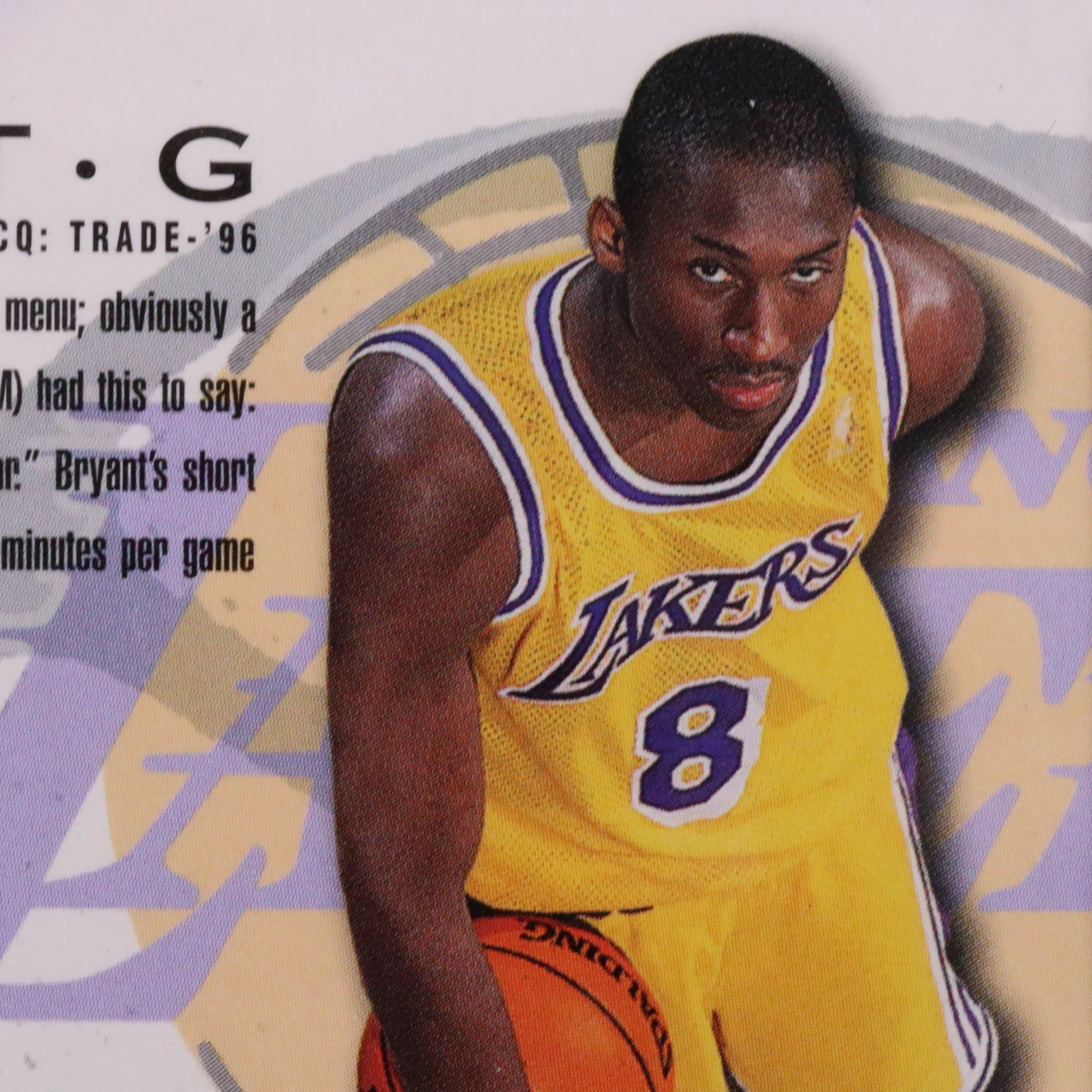 1996-97 Fleer Kobe Bryant Los Angeles Lakers Rookie Basketball Card