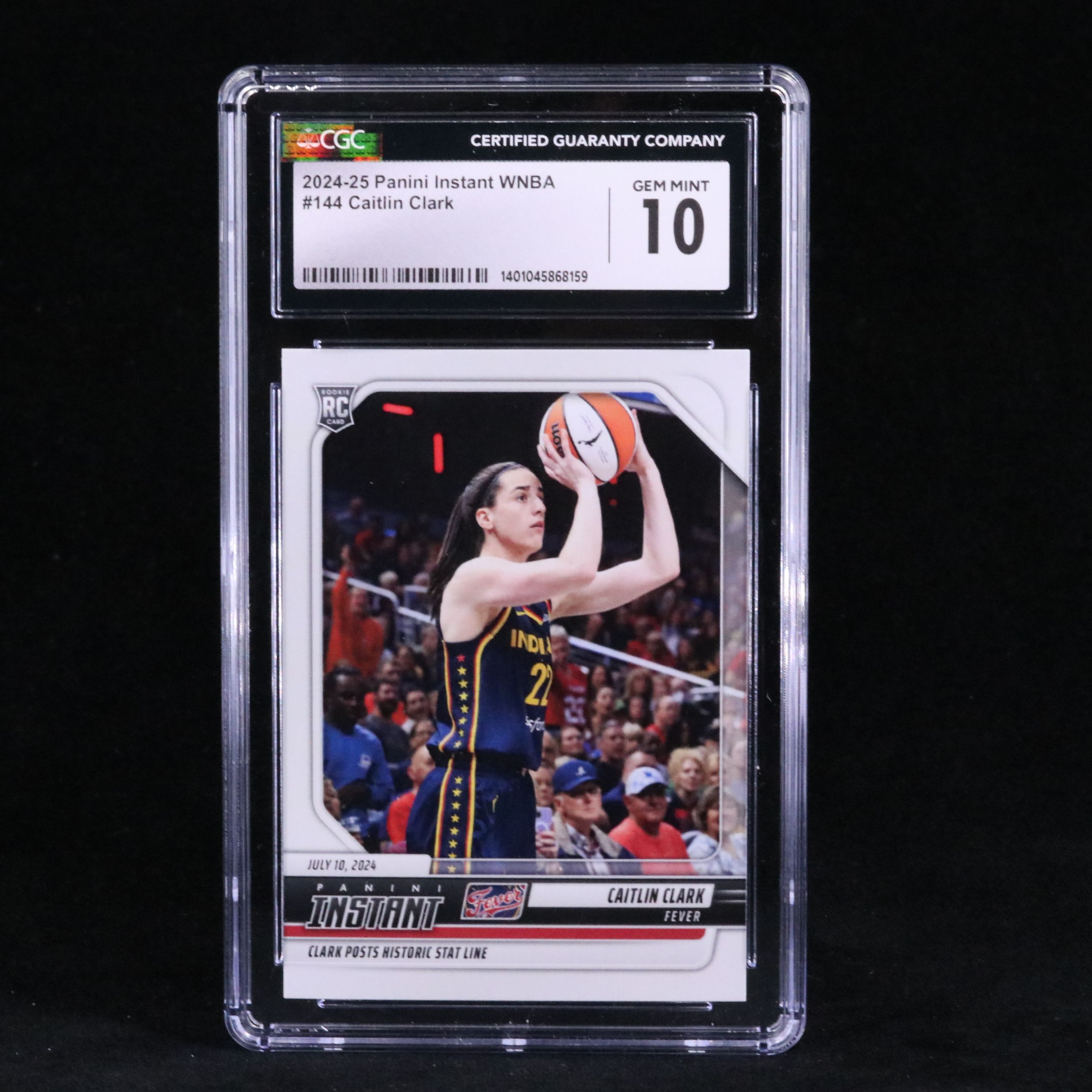 2024 Panini Instant Caitlin Clark Rookie Basketball Card Graded CGC 10