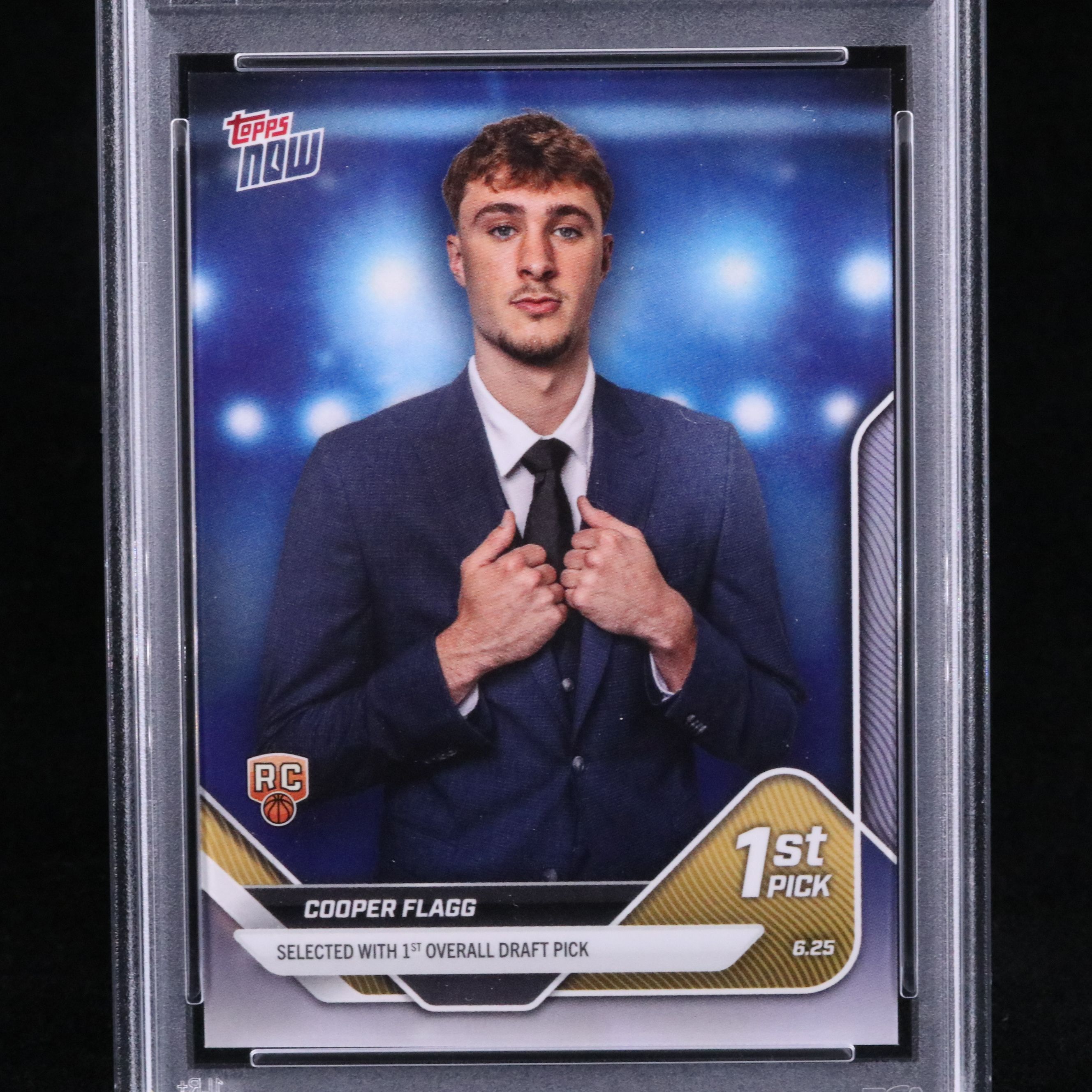 2025 Topps Now Cooper Flagg Draft Rookie Card Graded PSA 10