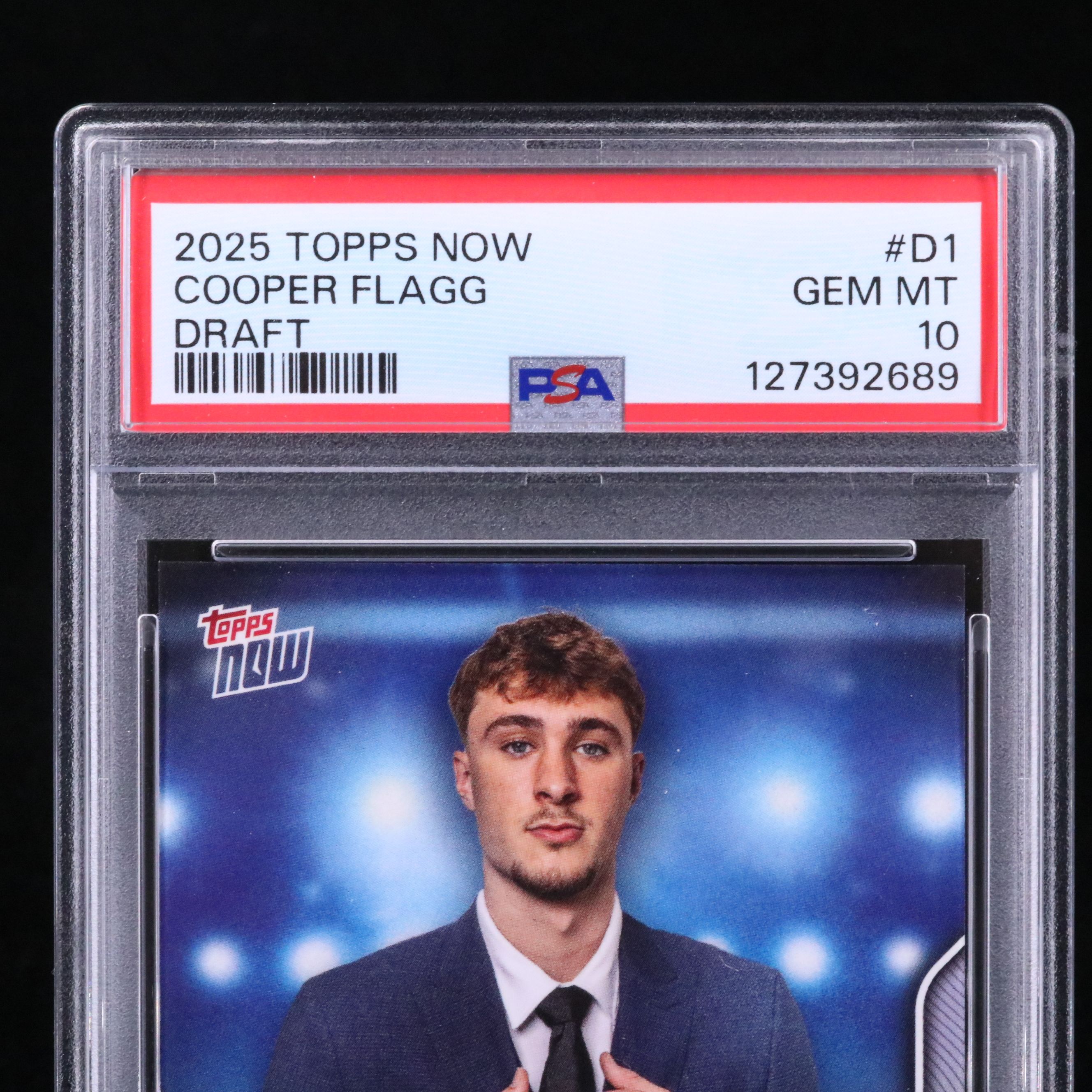 2025 Topps Now Cooper Flagg Draft Rookie Card Graded PSA 10