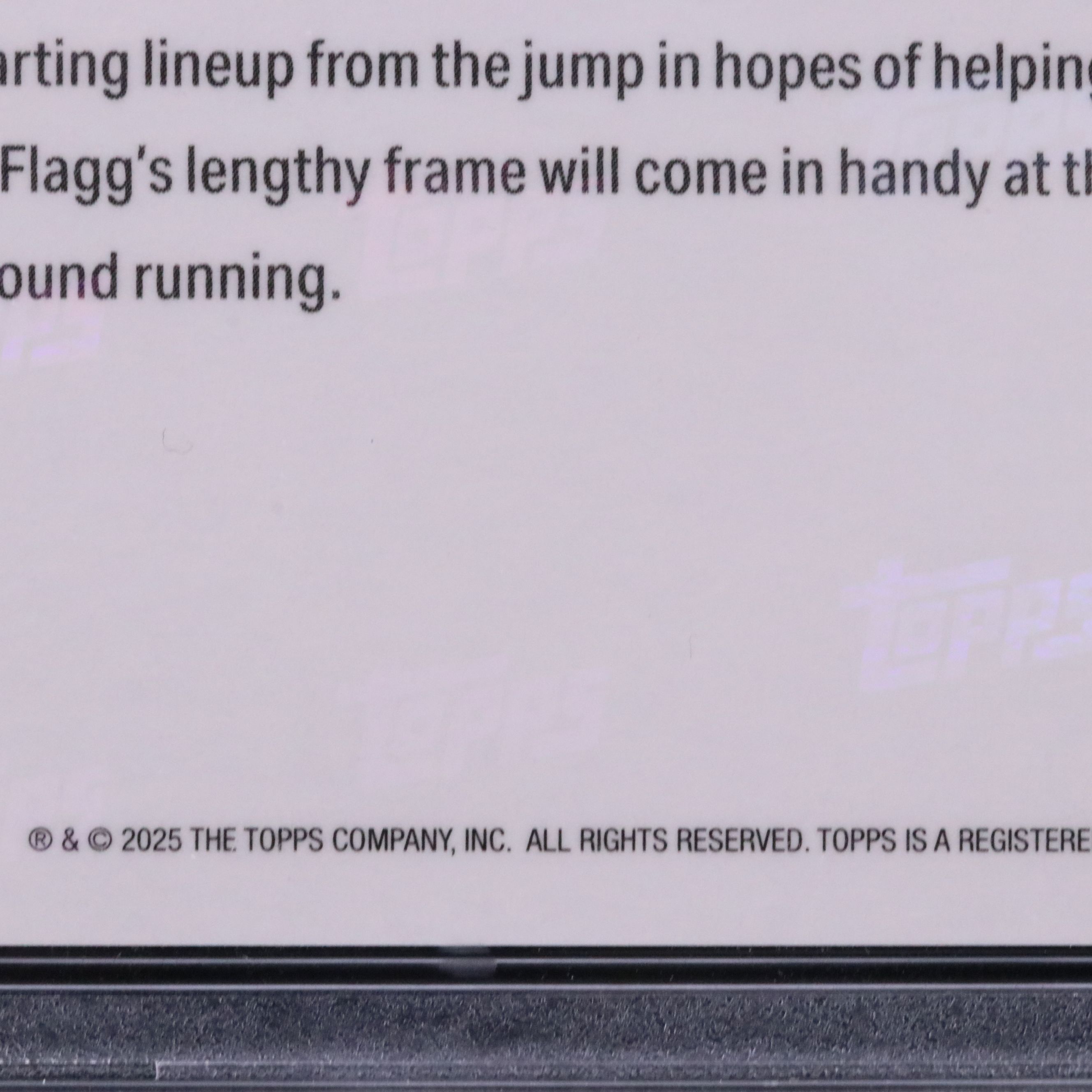 2025 Topps Now Cooper Flagg Draft Rookie Card Graded PSA 10