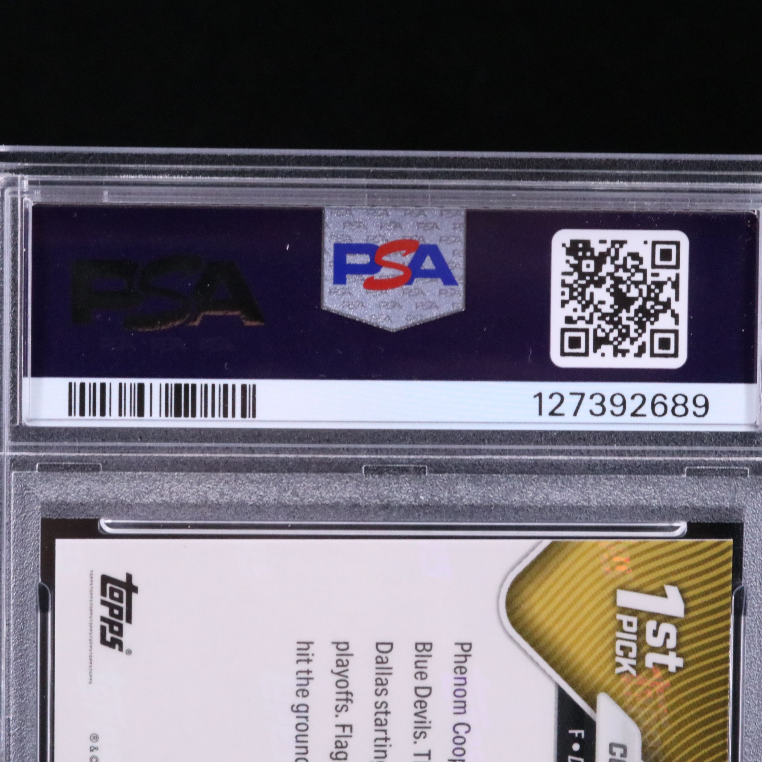 2025 Topps Now Cooper Flagg Draft Rookie Card Graded PSA 10