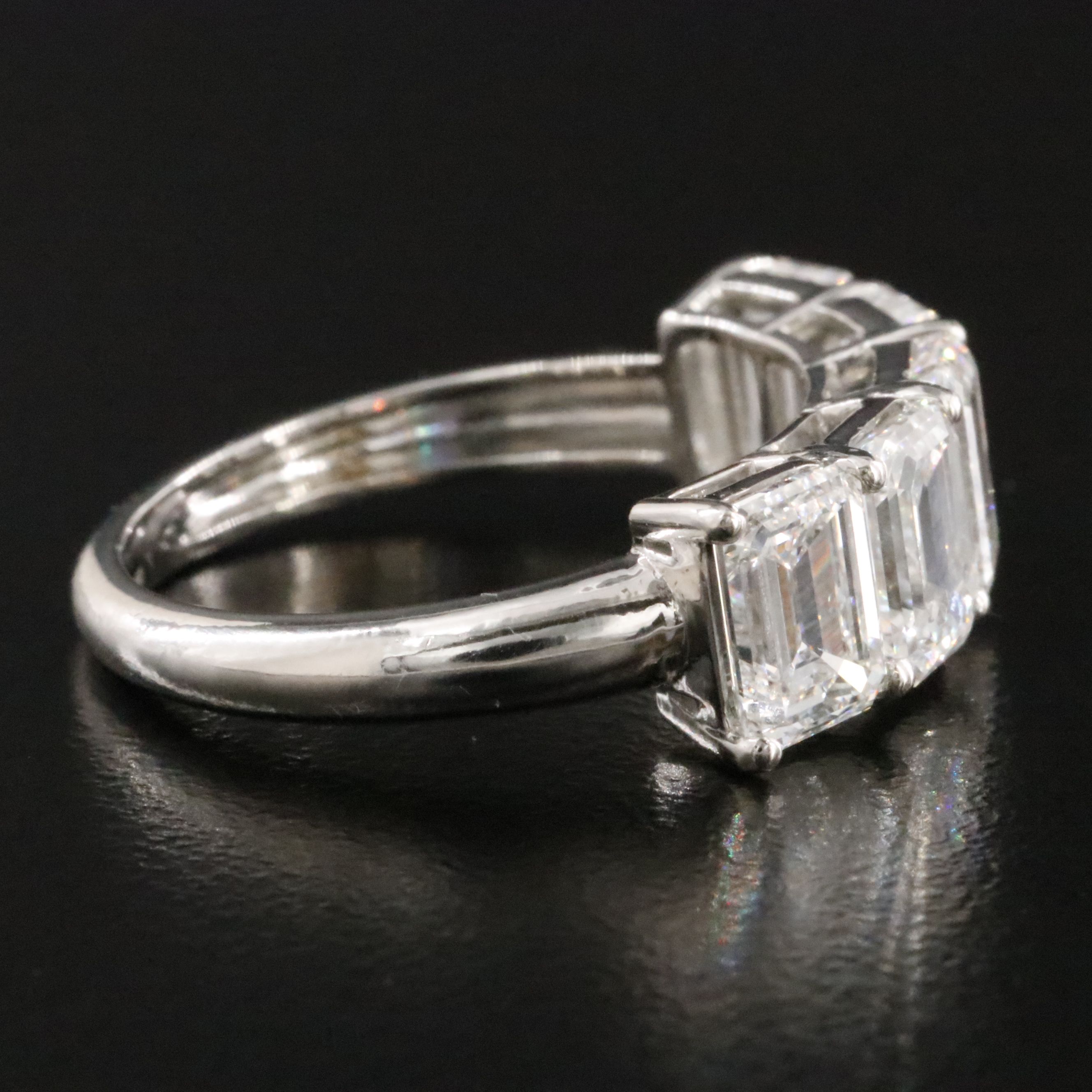 Platinum 4.48 CT Lab Grown Diamond Ring