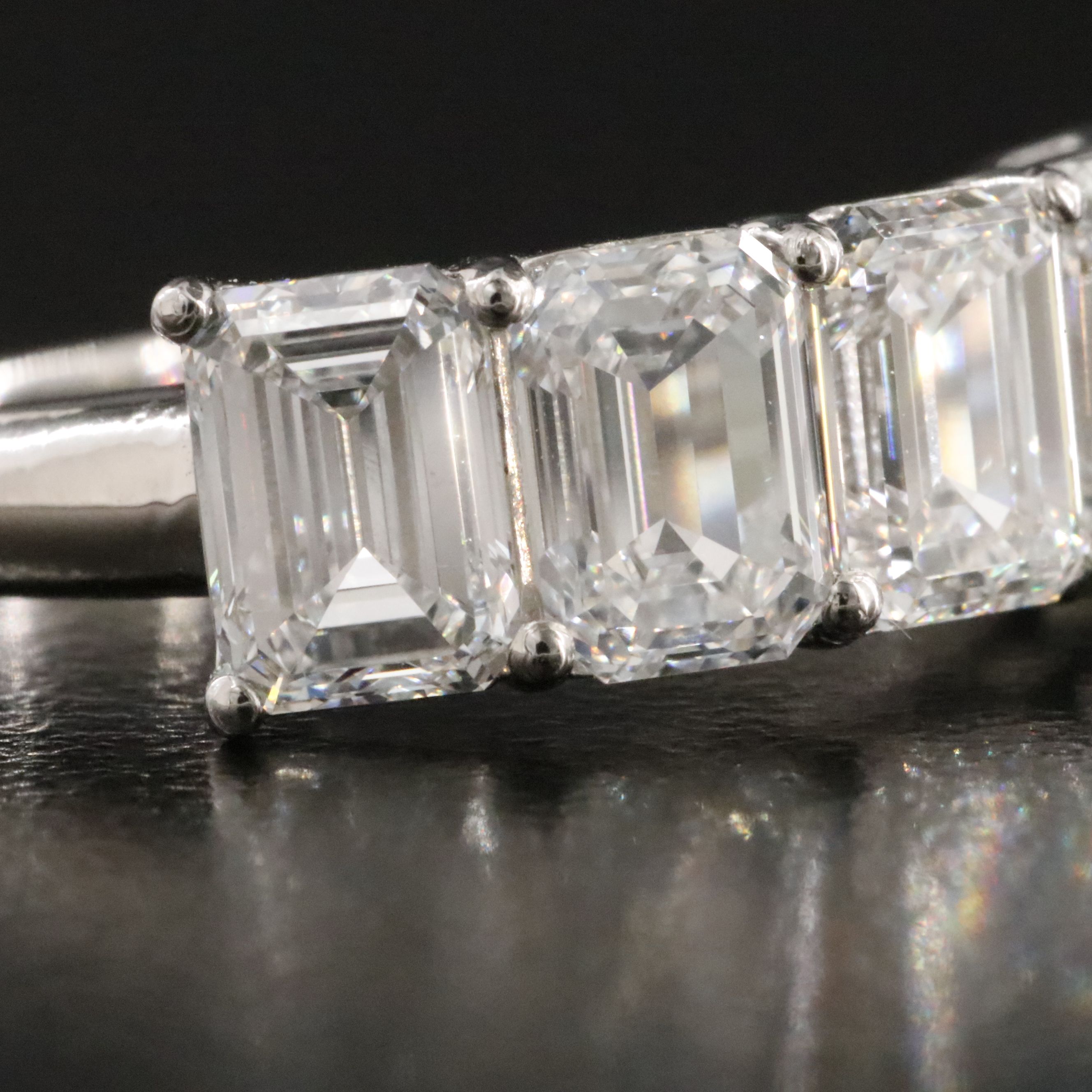Platinum 4.48 CT Lab Grown Diamond Ring