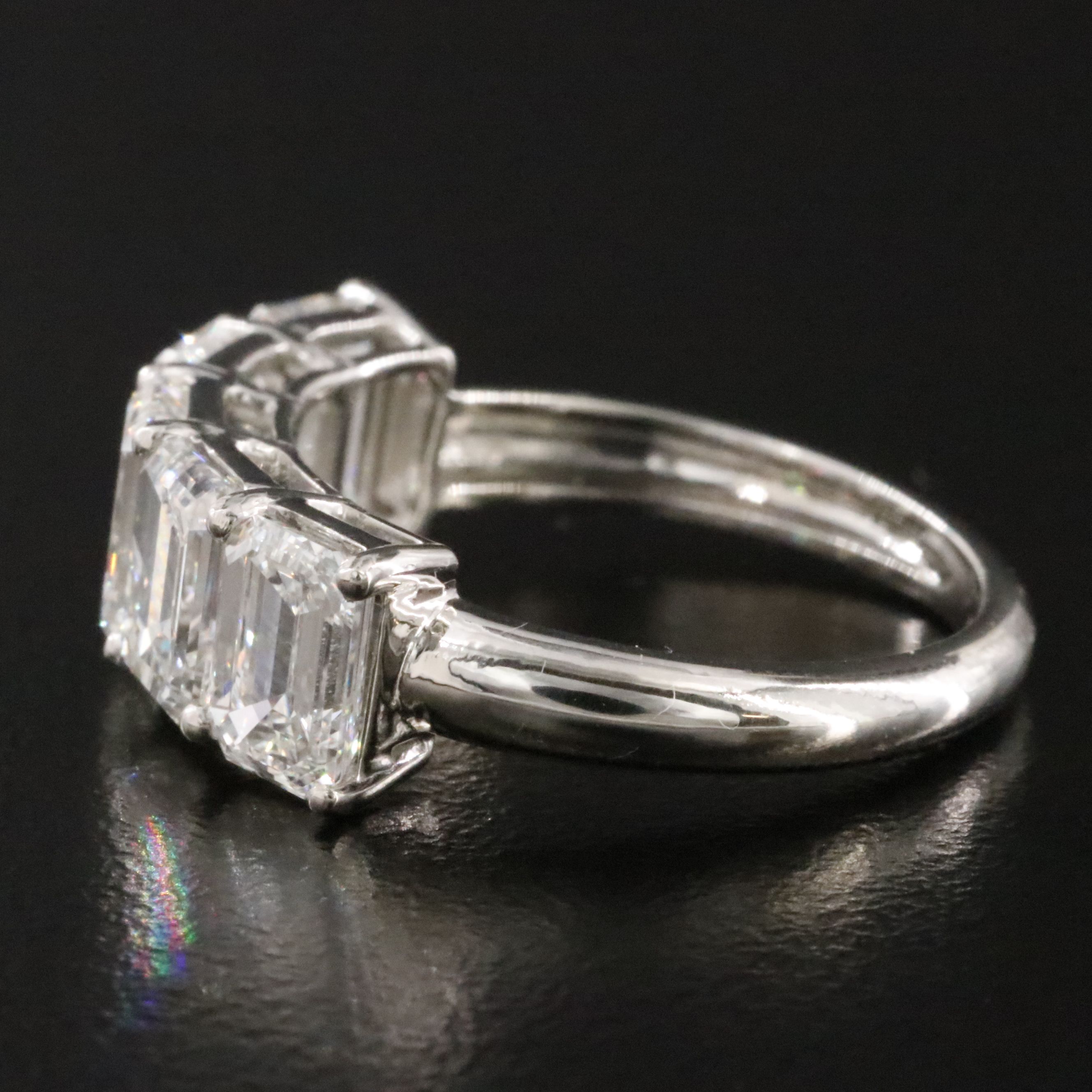 Platinum 4.48 CT Lab Grown Diamond Ring