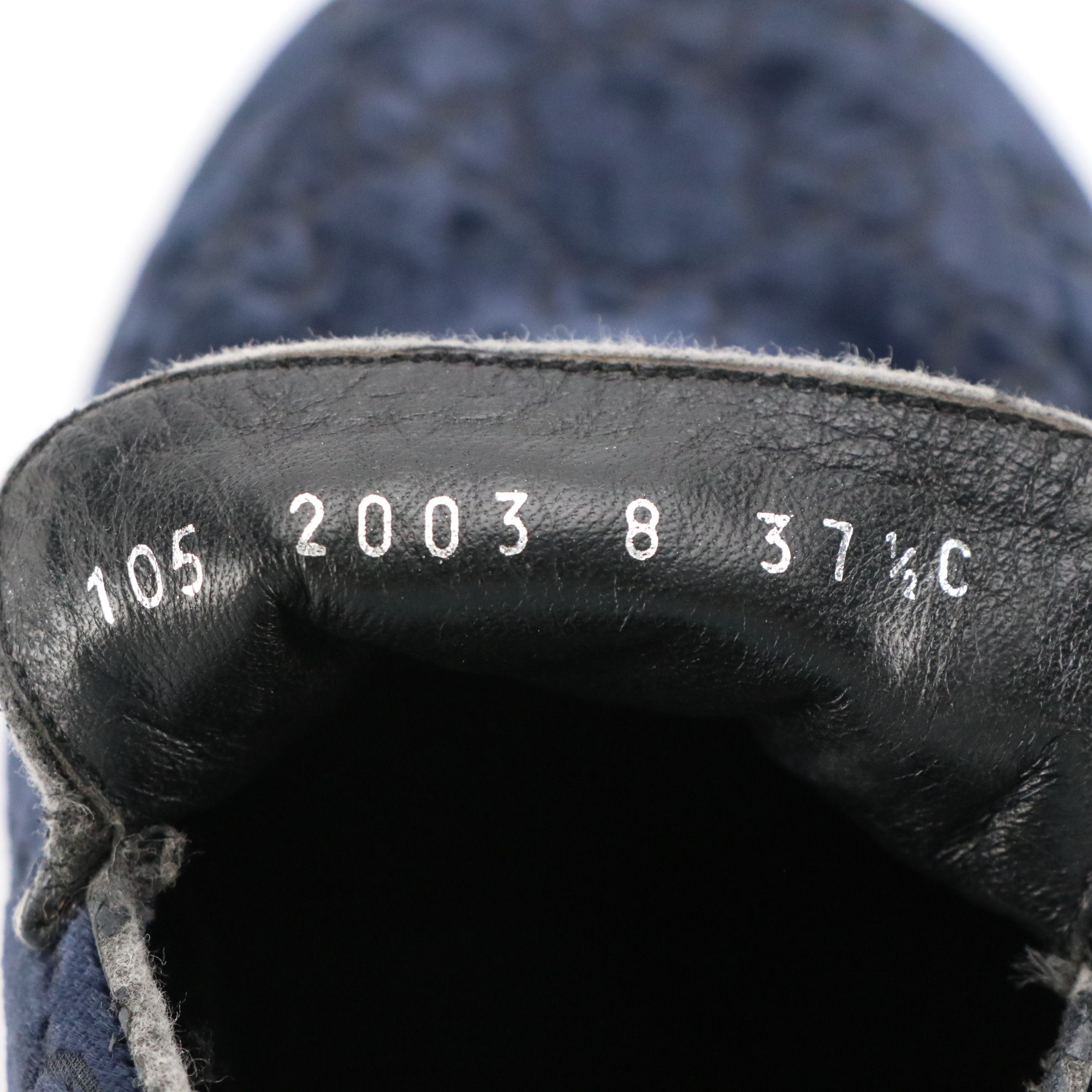 Gucci GG Monogram Blue Velvet Loafers