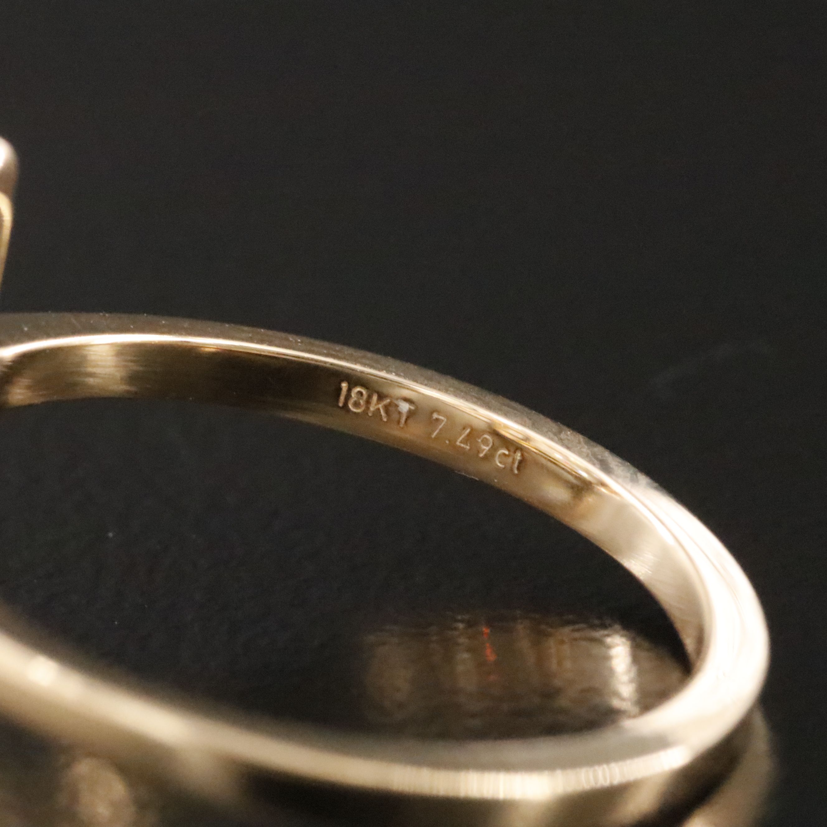 18K 7.49 CT Lab Grown Diamond Solitaire Ring with IGI Report