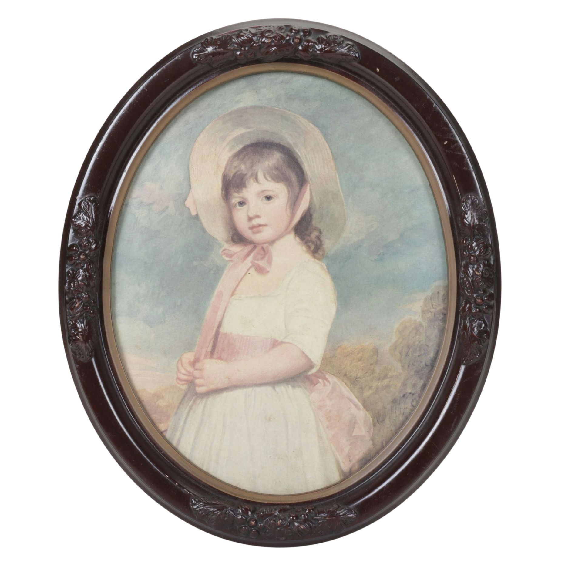 Offset Lithograph After George Romney "Miss Juliana Willoughby"
