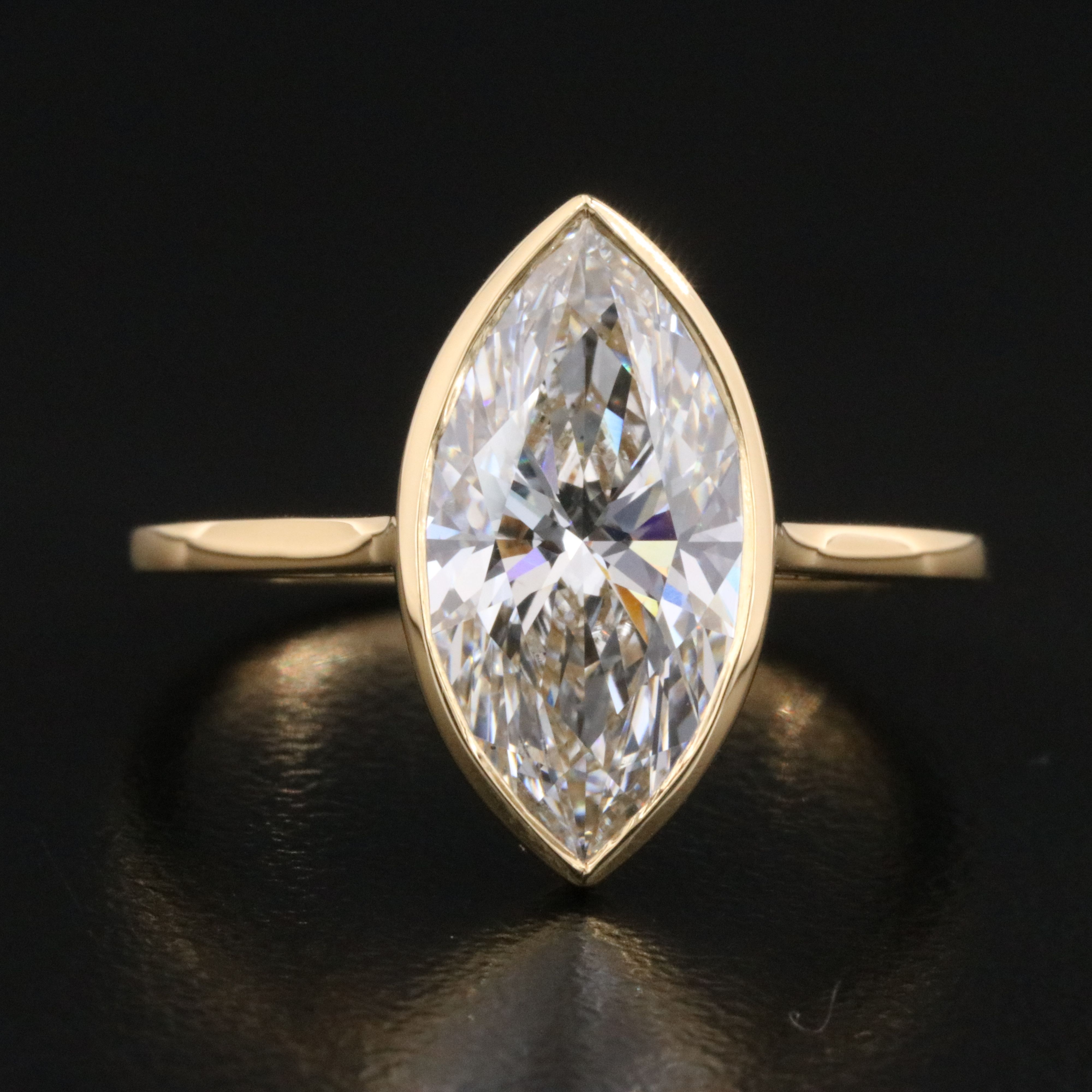 18K 2.89 CT Lab Grown Diamond Solitaire Ring with IGI Report