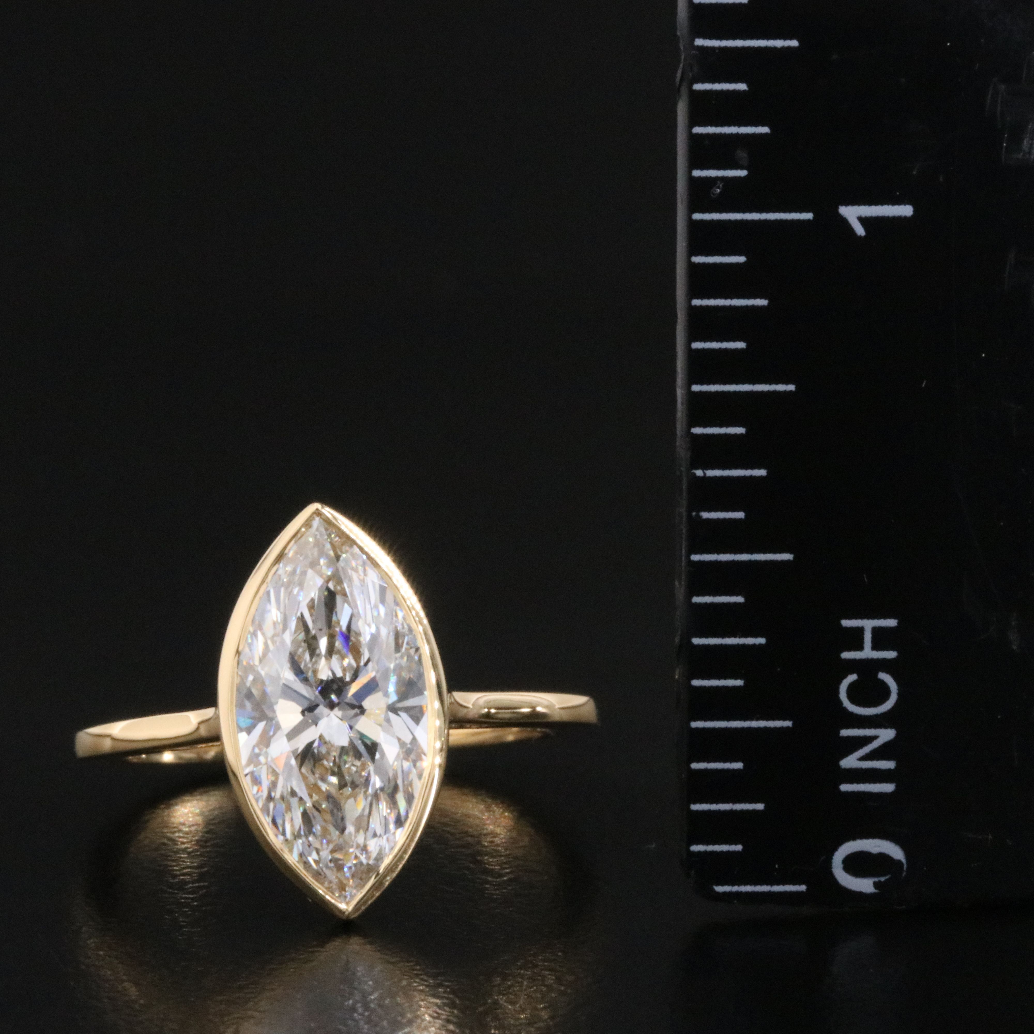 18K 2.89 CT Lab Grown Diamond Solitaire Ring with IGI Report