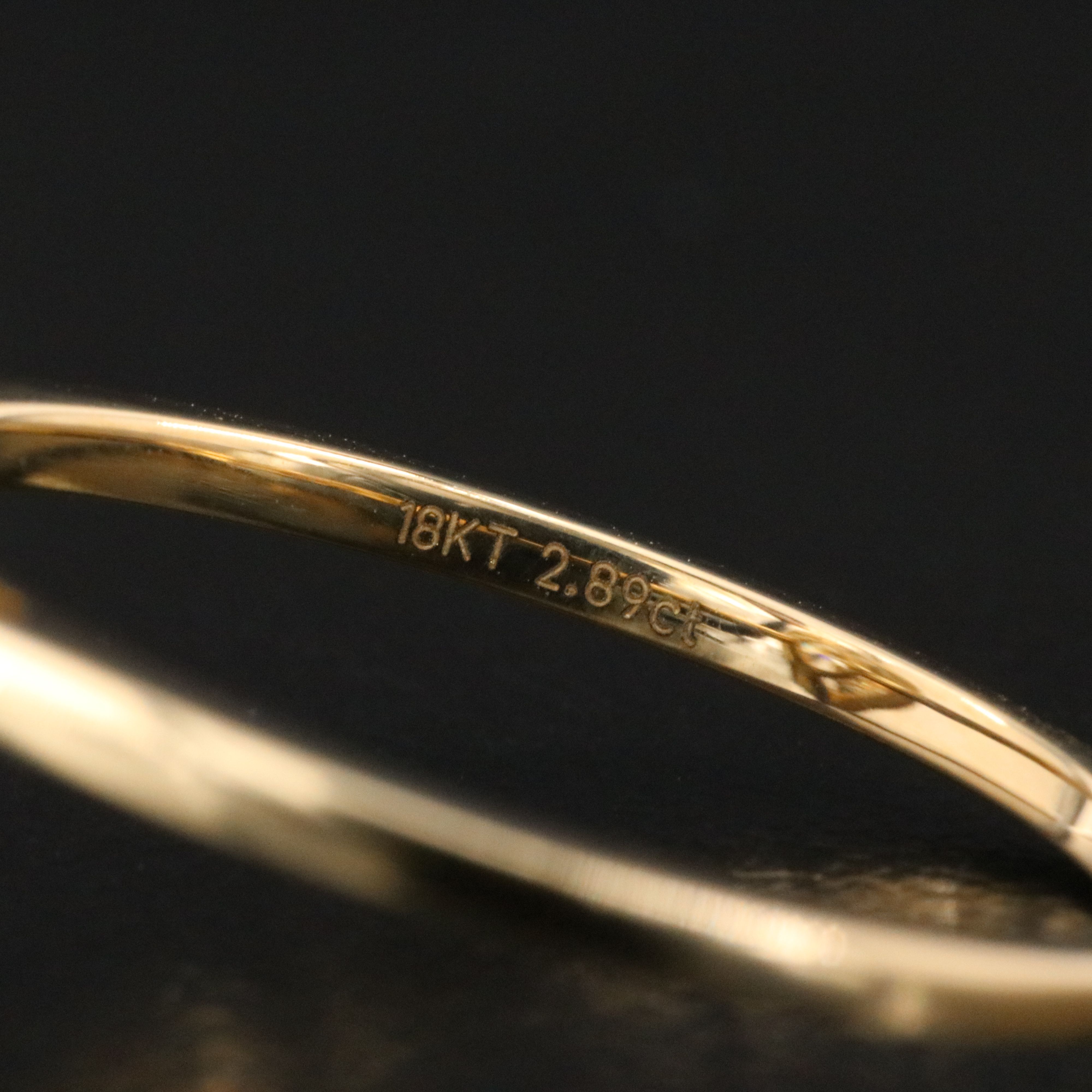 18K 2.89 CT Lab Grown Diamond Solitaire Ring with IGI Report