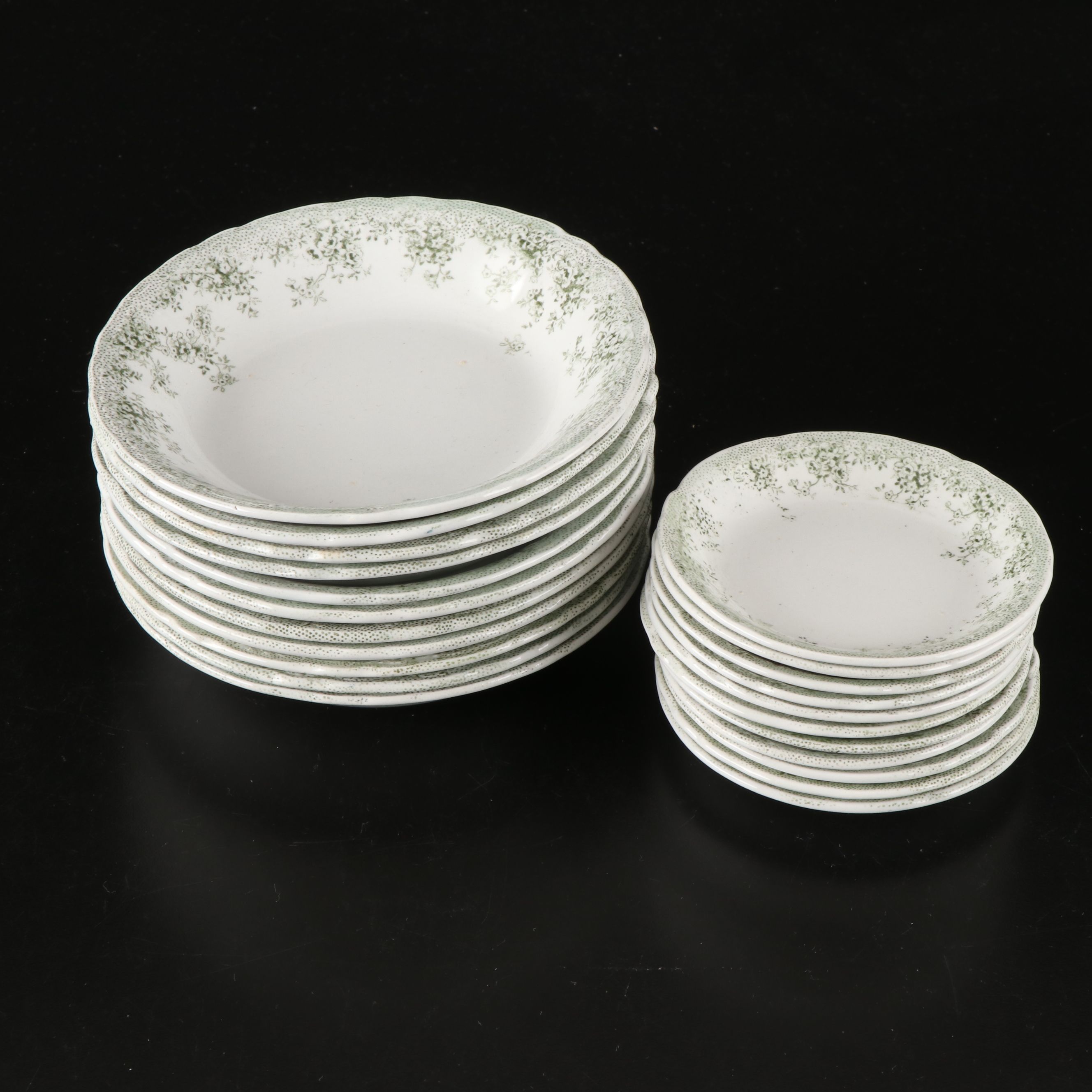 J.H. Weatherby & Sons "Sylvan" Dinnerware with Waterford Serving Utensils