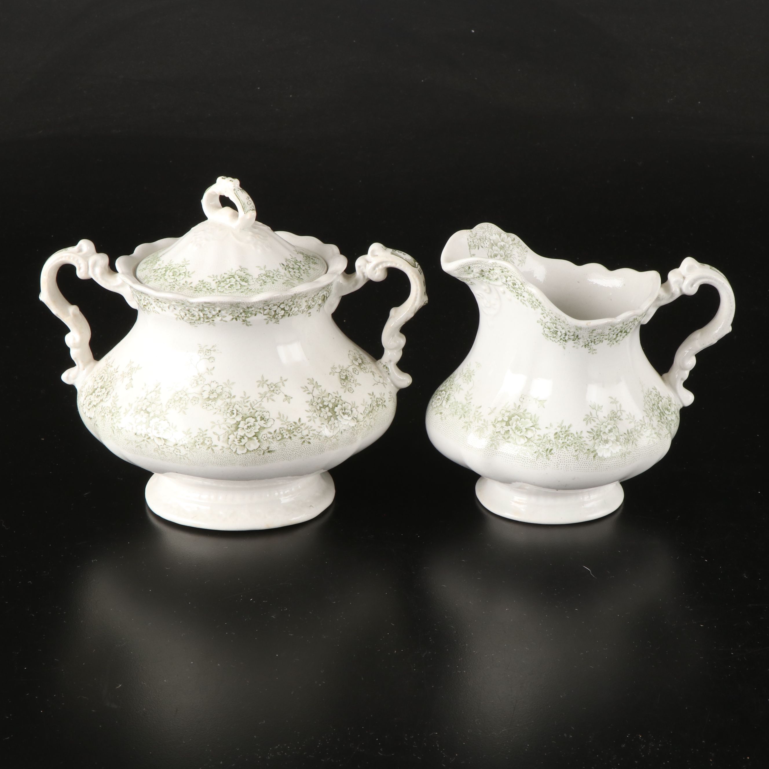 J.H. Weatherby & Sons "Sylvan" Dinnerware with Waterford Serving Utensils