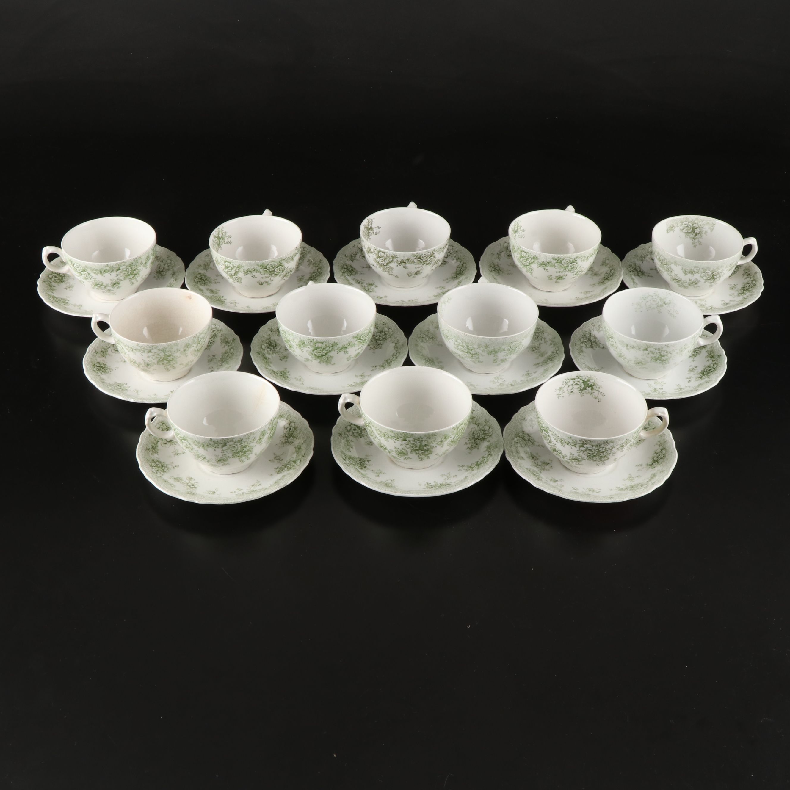 J.H. Weatherby & Sons "Sylvan" Dinnerware with Waterford Serving Utensils