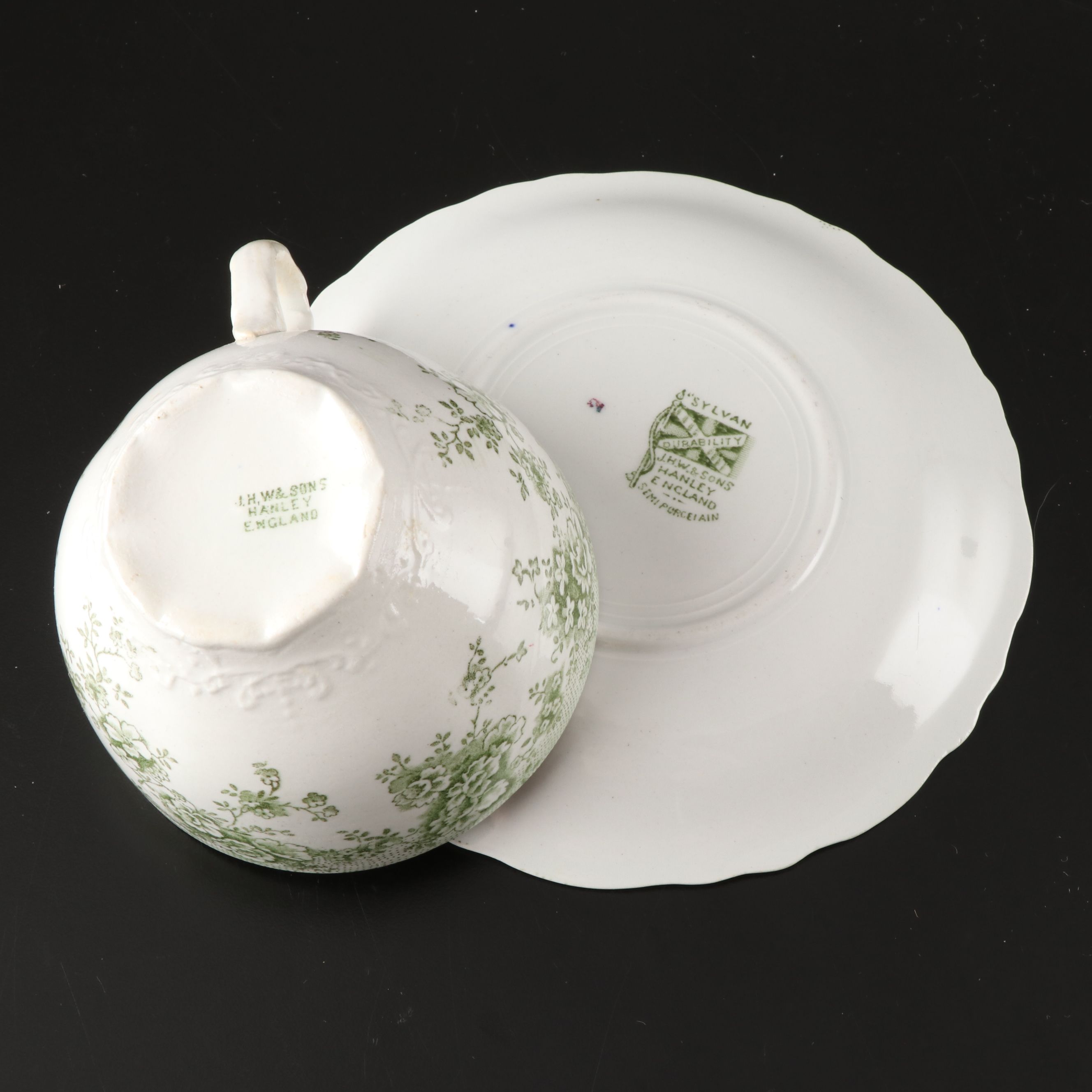 J.H. Weatherby & Sons "Sylvan" Dinnerware with Waterford Serving Utensils