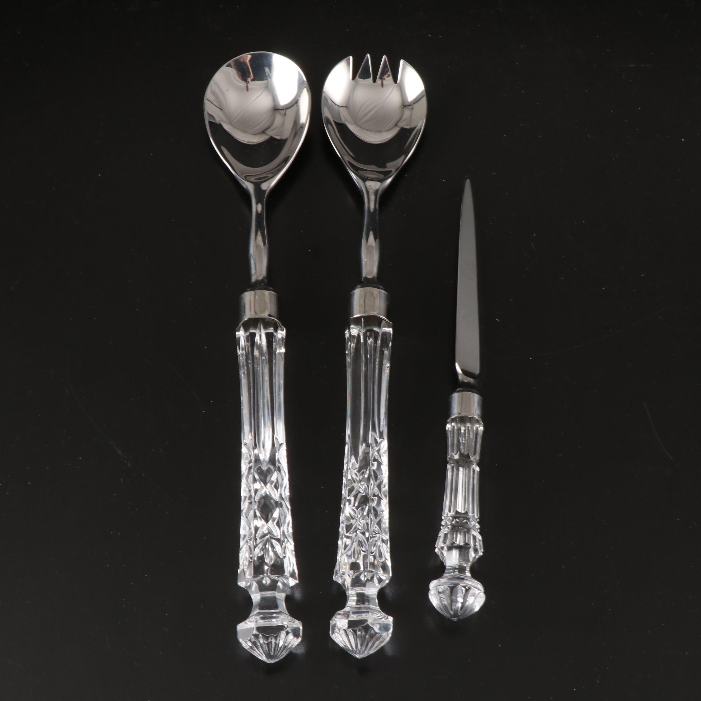 J.H. Weatherby & Sons "Sylvan" Dinnerware with Waterford Serving Utensils