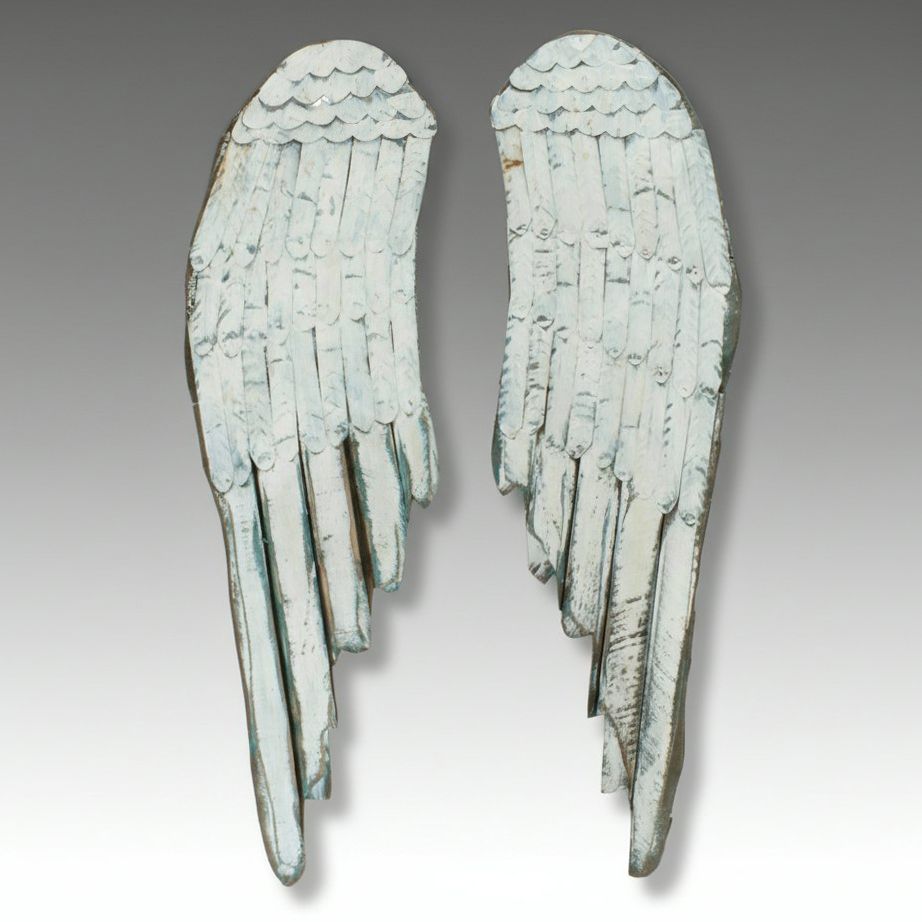 Folk Art Angel Wing Wall Decor