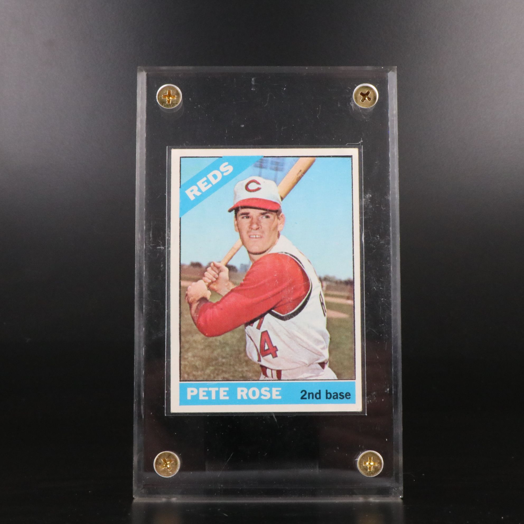 1966 and 1967 Topps Pete Rose Cincinnati Reds Baseball Cards