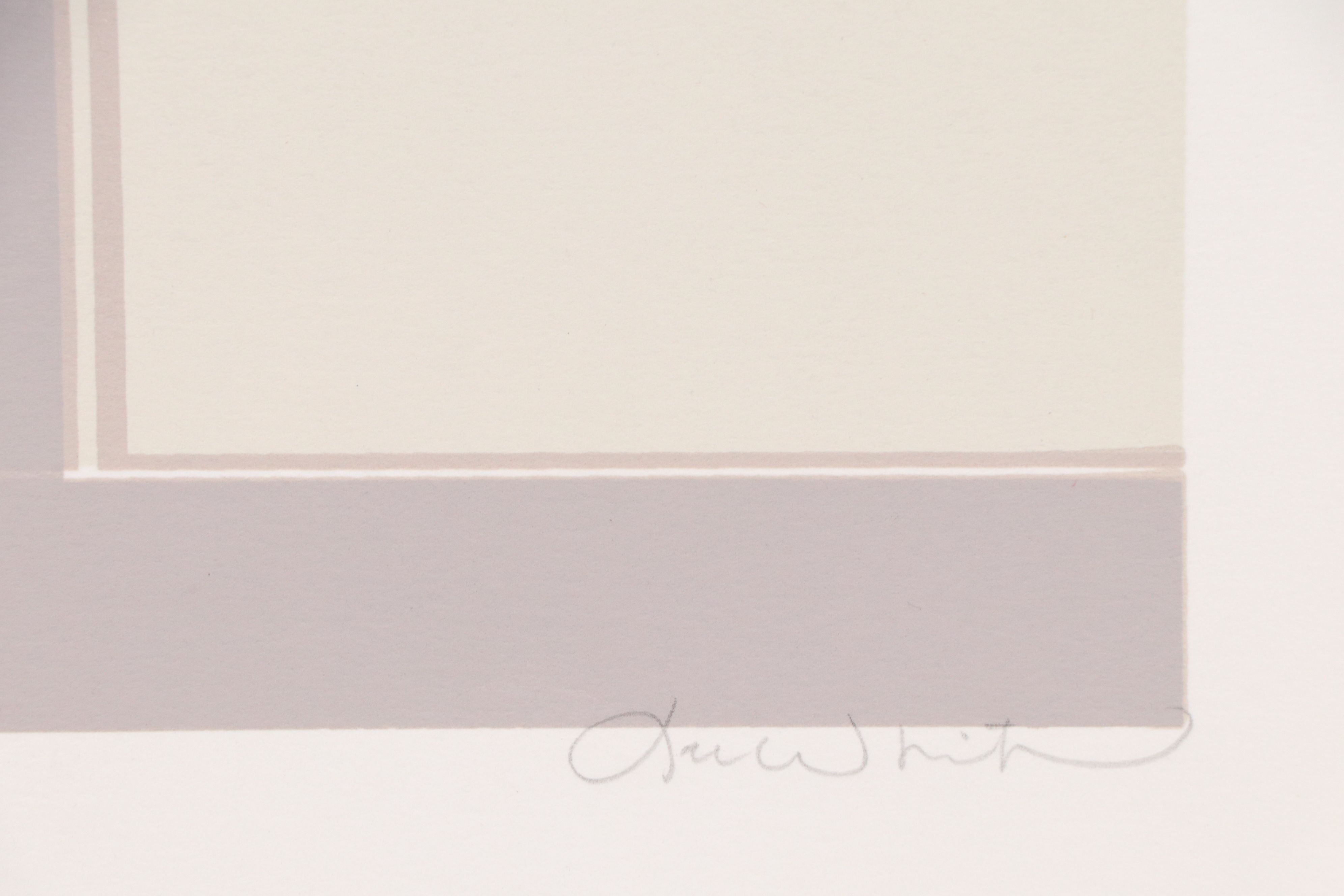 Pink Floral Serigraph "Spring," Late 20th Century