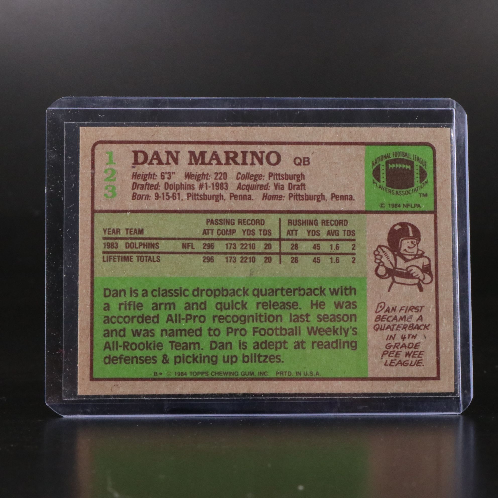 1984 Topps Dan Marino and John Elway Rookie Football Cards