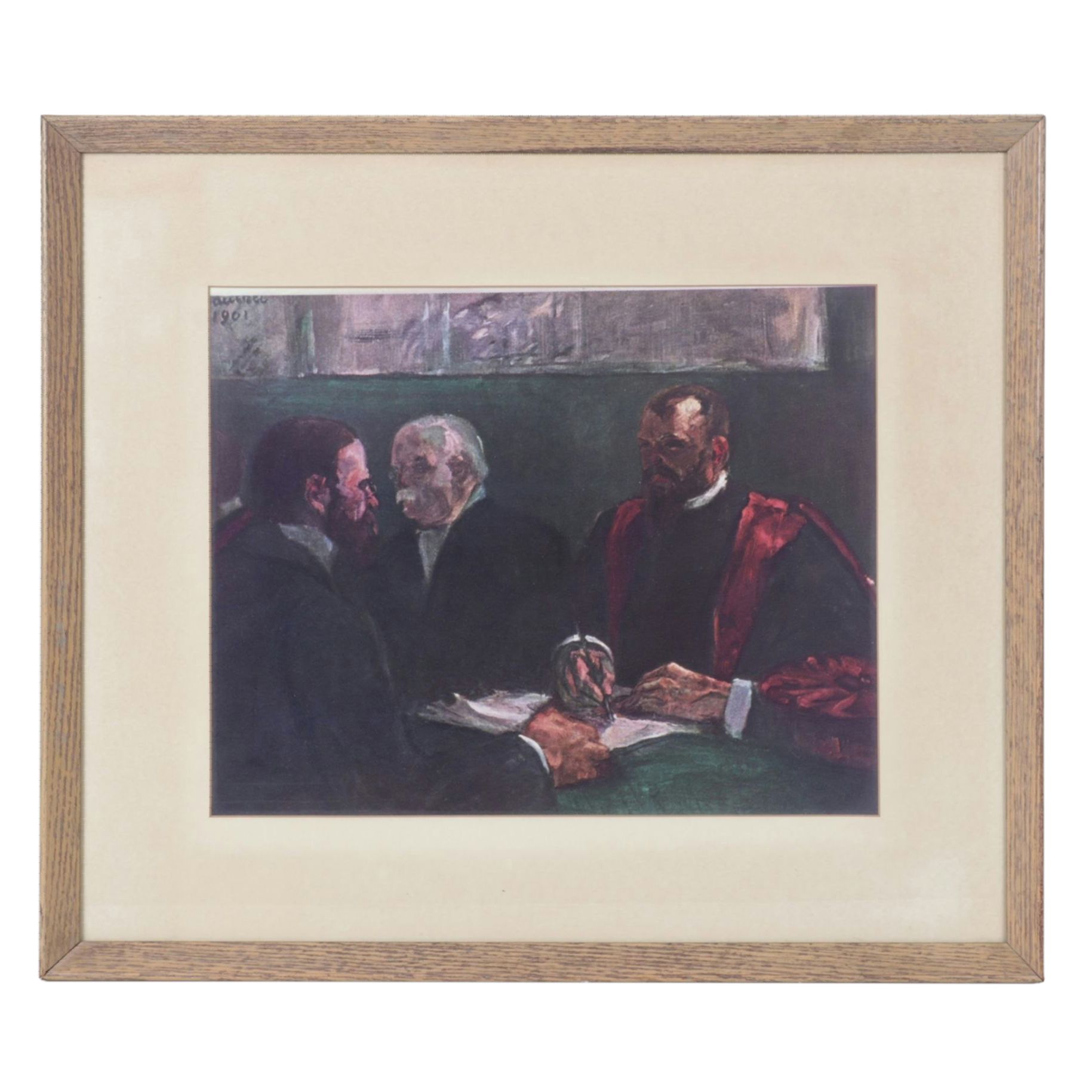 Offset Lithograph After Henri Lautrec "An Exam at the Faculty of Medicine"