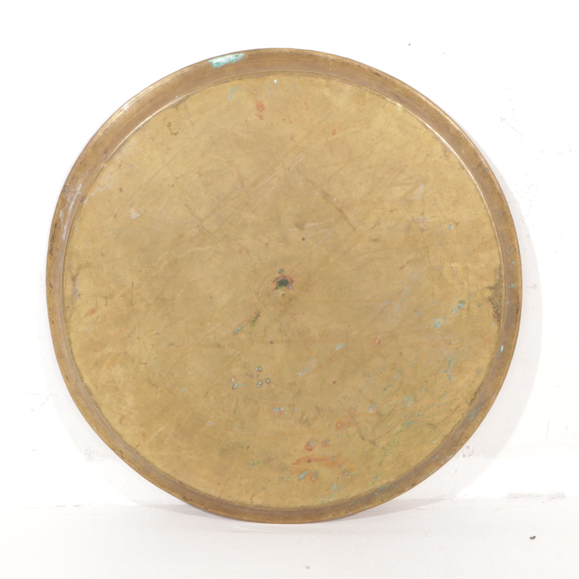 Arabic Etched Brass Serving Tray