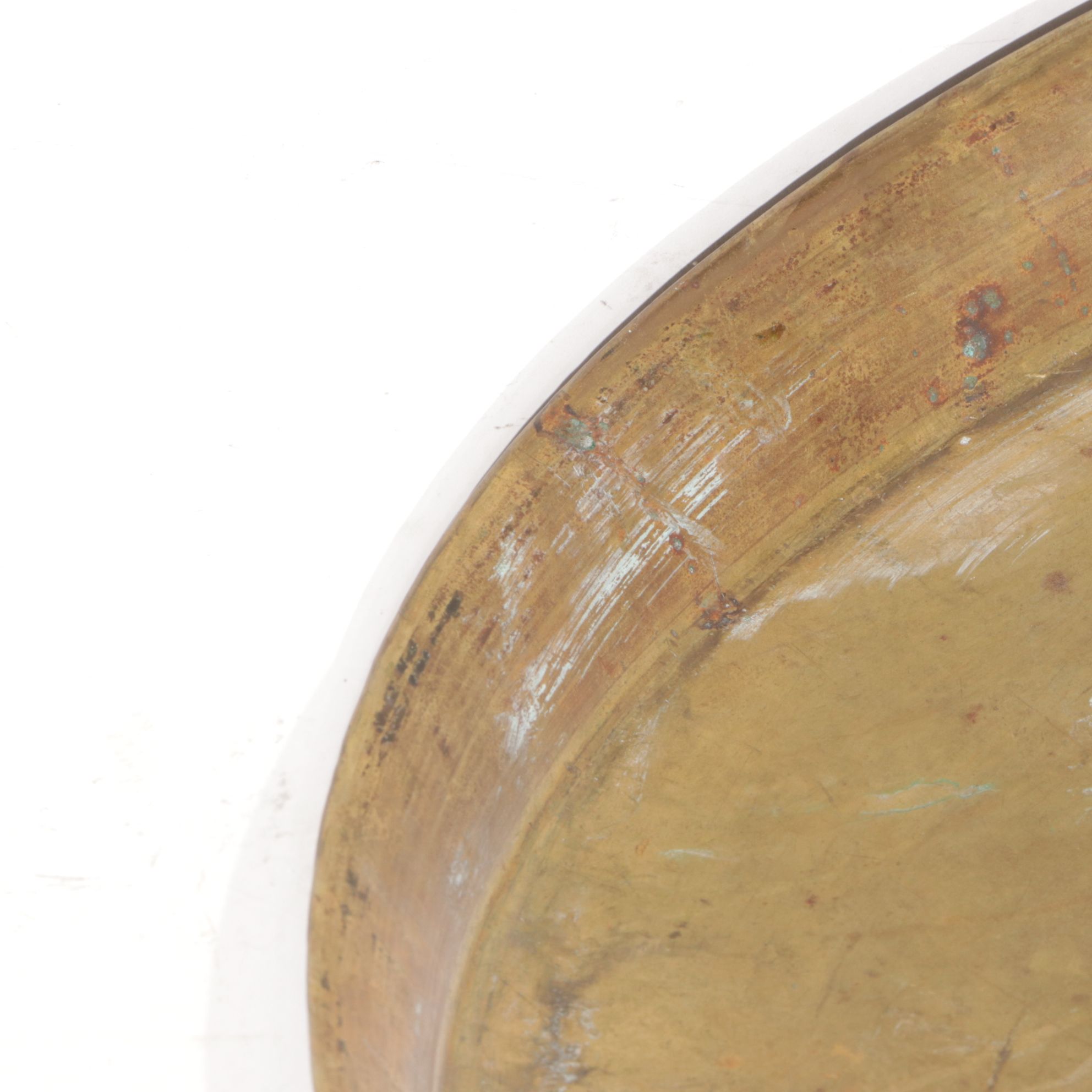 Arabic Etched Brass Serving Tray