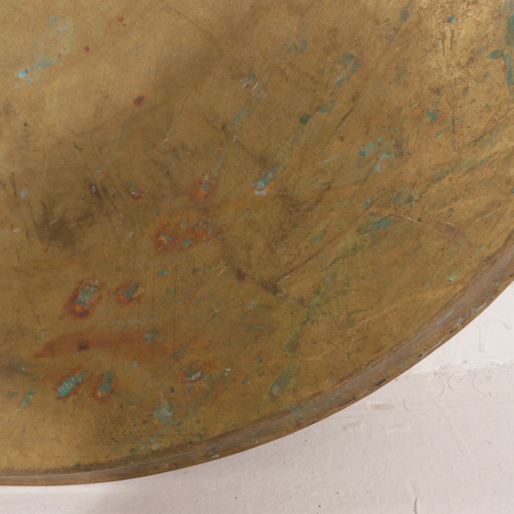 Arabic Etched Brass Serving Tray