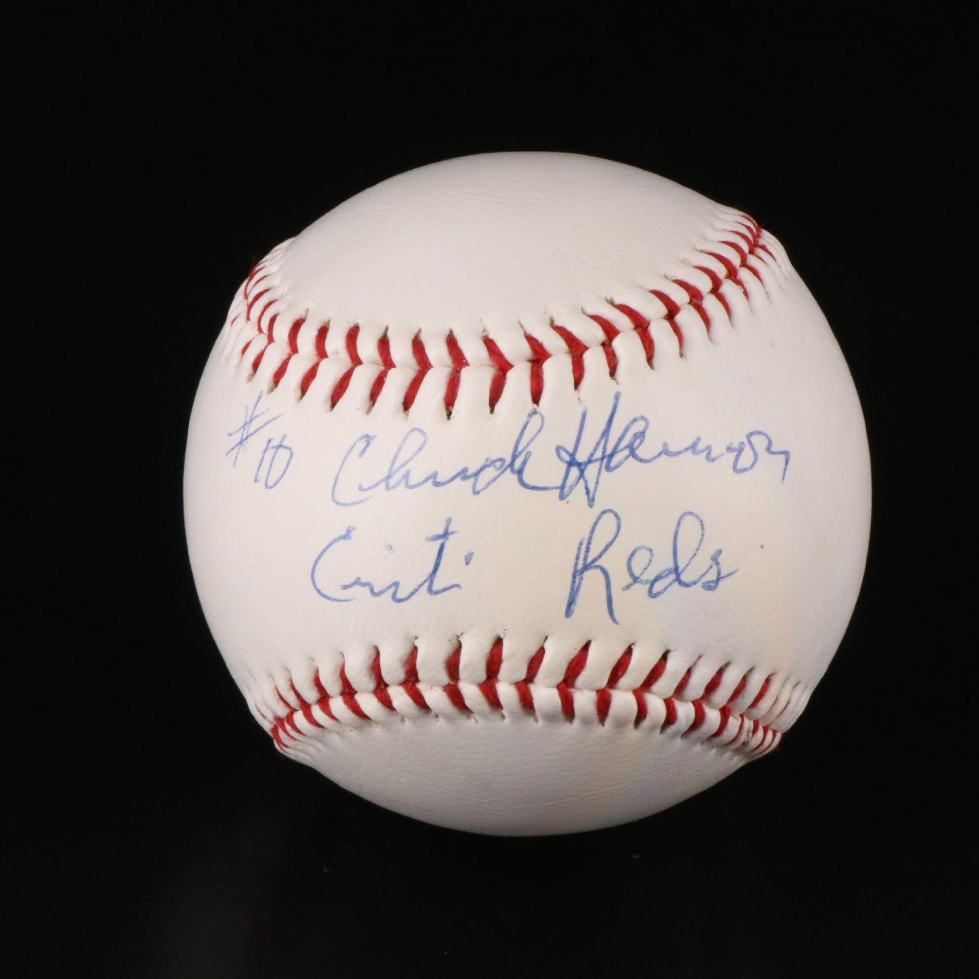 Marty Brennaman and Chuck Harmon Signed Baseballs