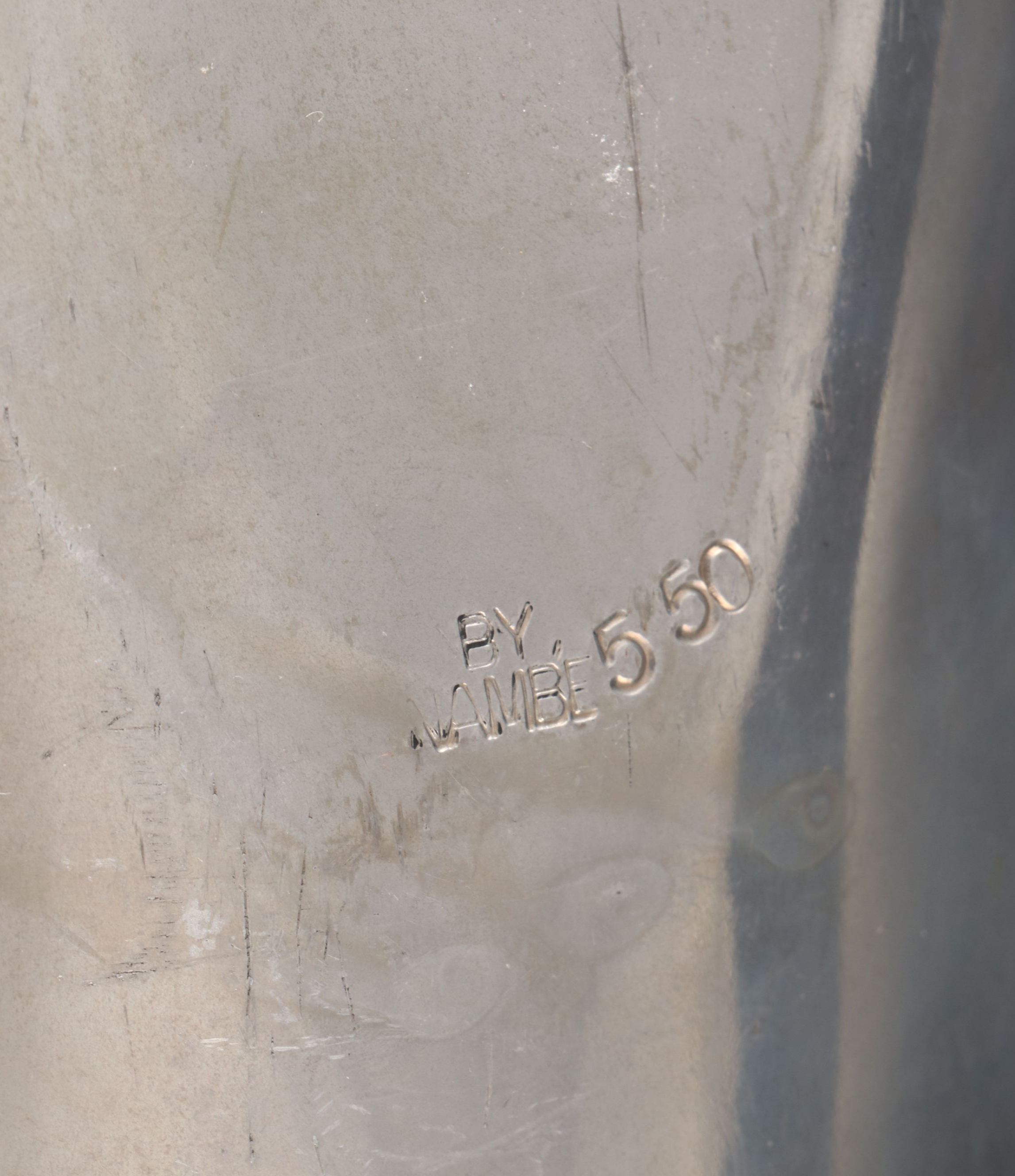 Voss Danish Mid Century Modern Divided Tray with Nambé Metal Bowls